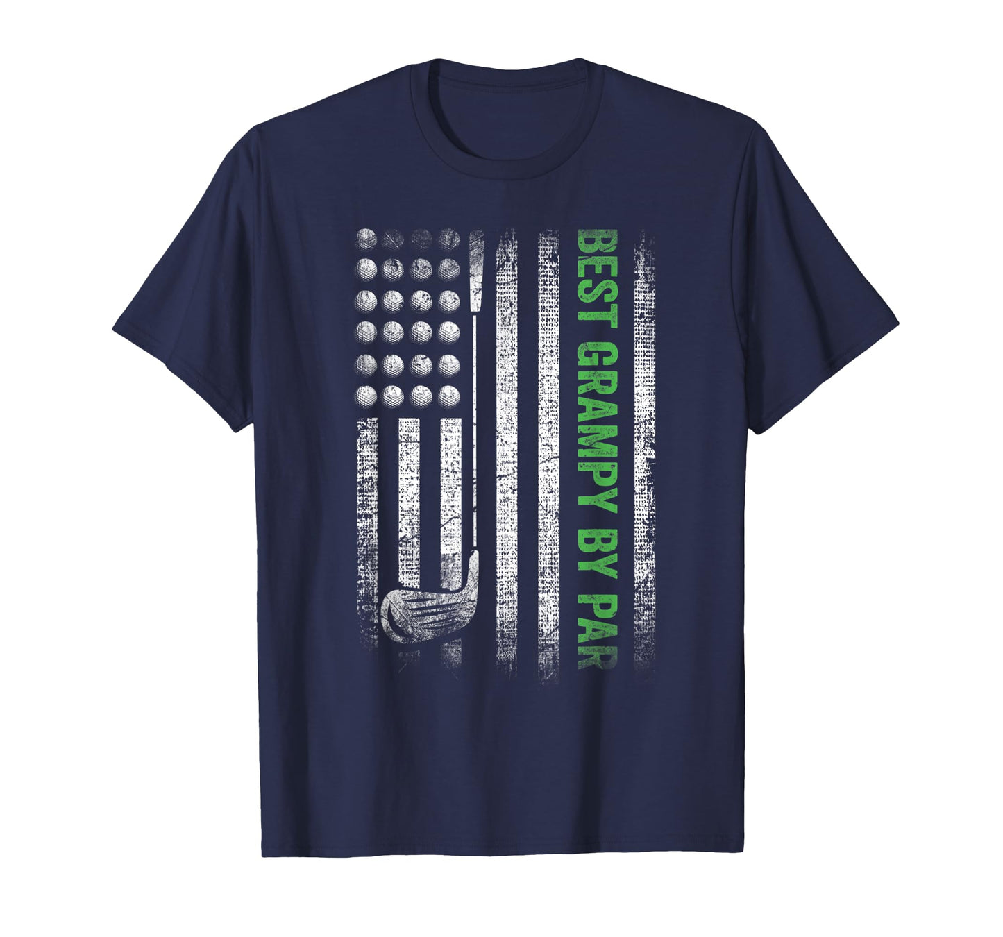 Mens Funny Best Grampy By Par Father's Day Golf T-Shirt
