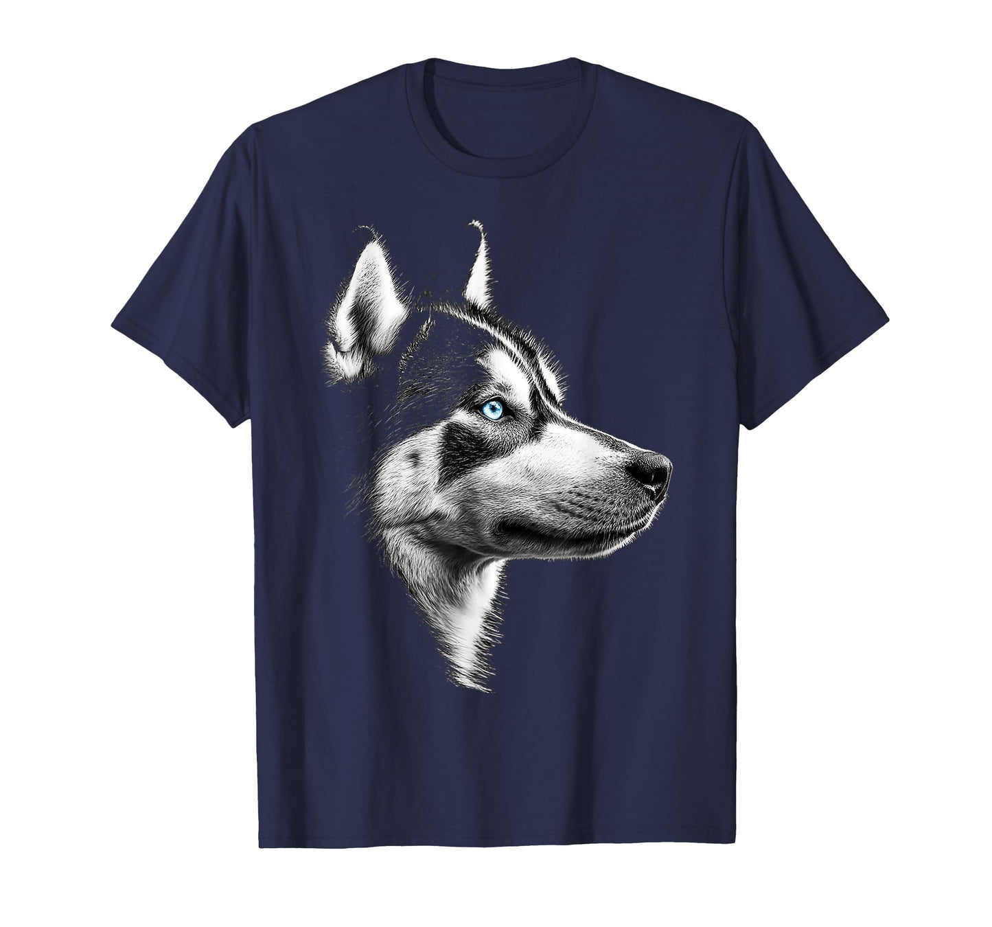 Siberian Husky Dog Motif Pet Artwork Siberian Husky Men Women Kids T-Shirt