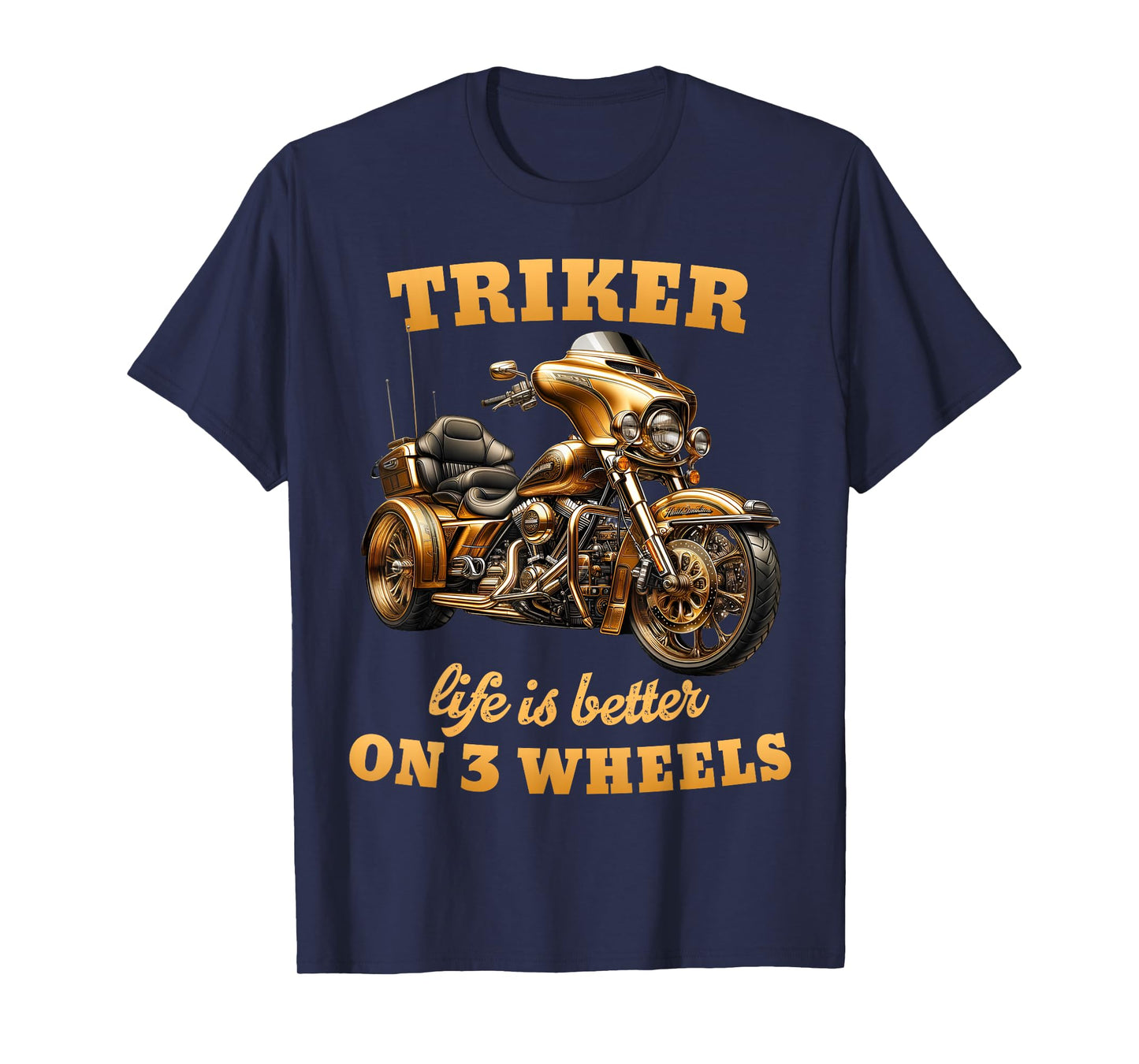 Trike Life Motorcycle trike Grandpa Three-wheeled Trike Dad T-Shirt