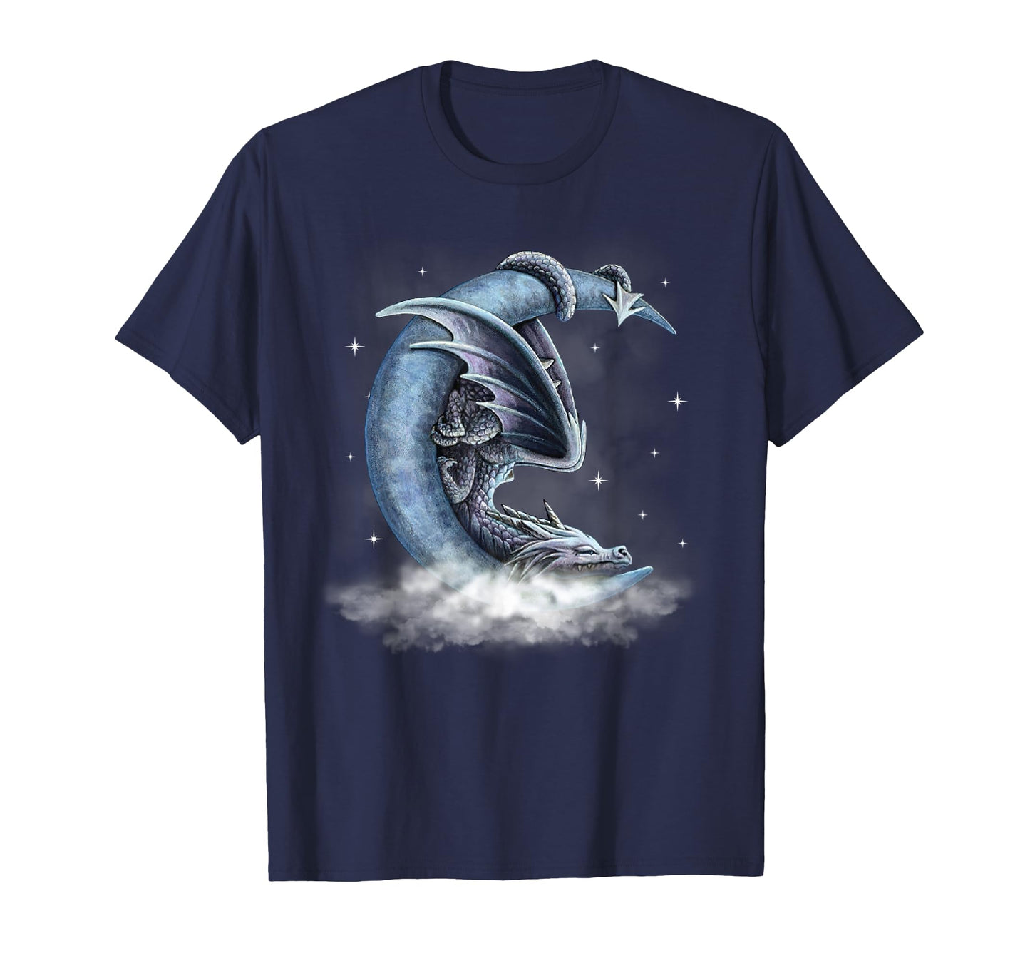 Dragon Sleeping With Moon Men Women T-Shirt T-Shirt