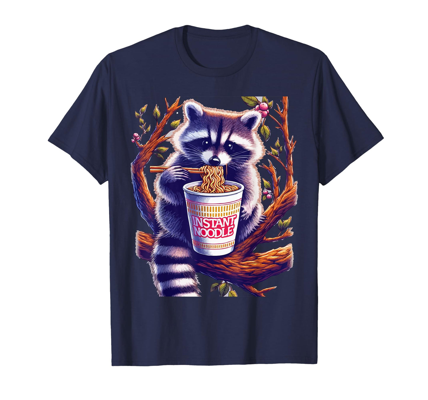 Raccoon Eating Instant Noodle Cup T-Shirt