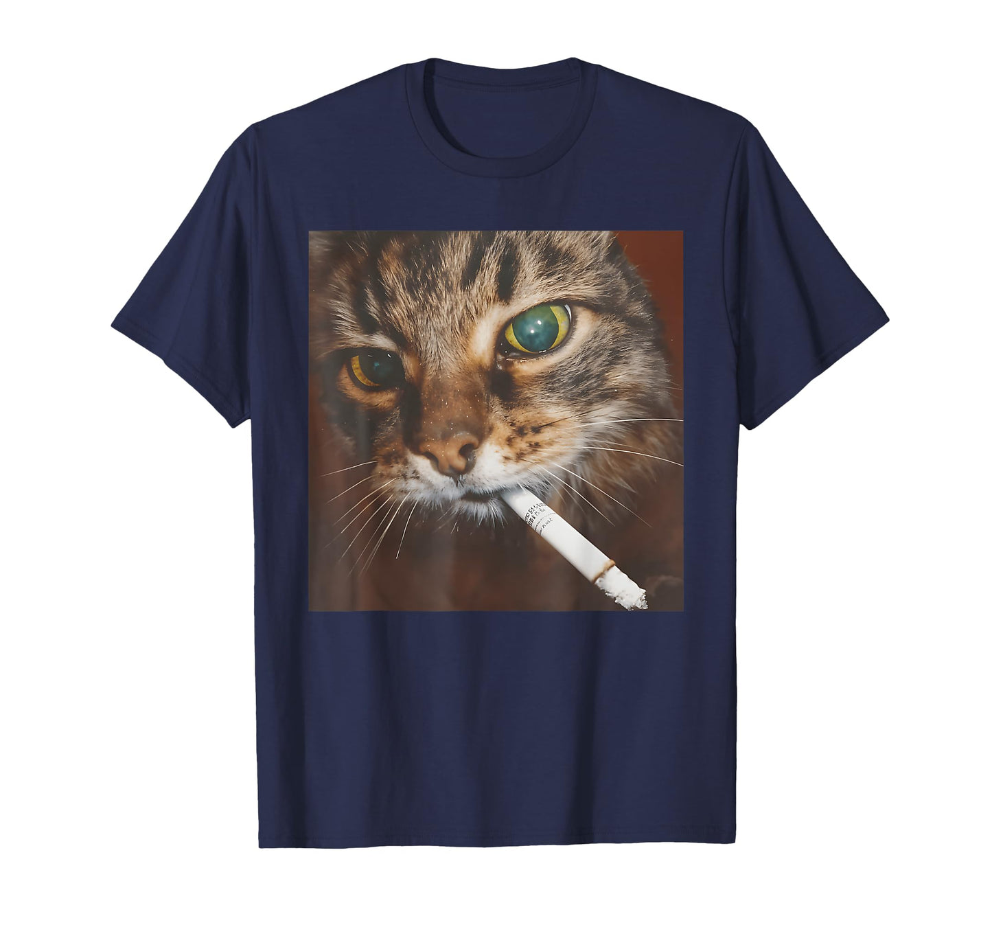 Funny Smoking Cat, Cigarette Kitty Gen Z Meme, Cat Lover Men Women T-Shirt