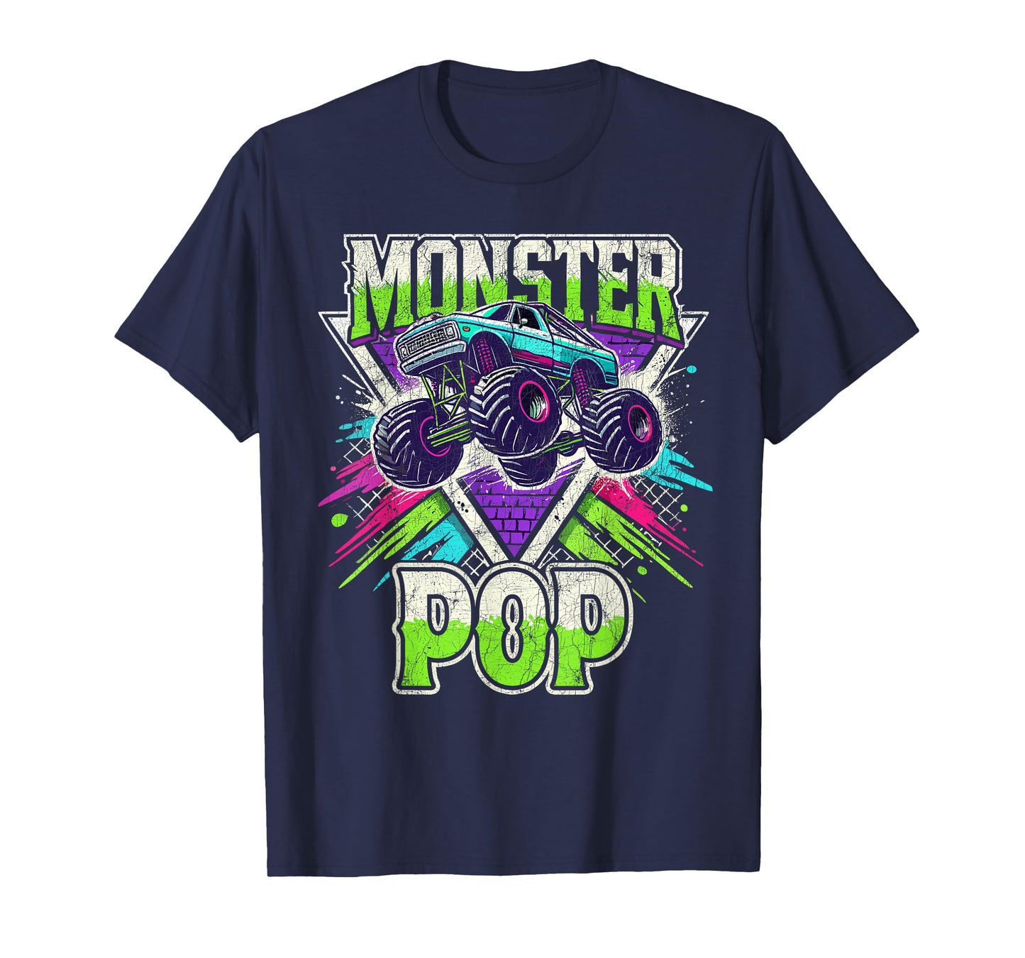 Matching Monster Truck Costume, Jam Birthday Monster Pop T-Shirt