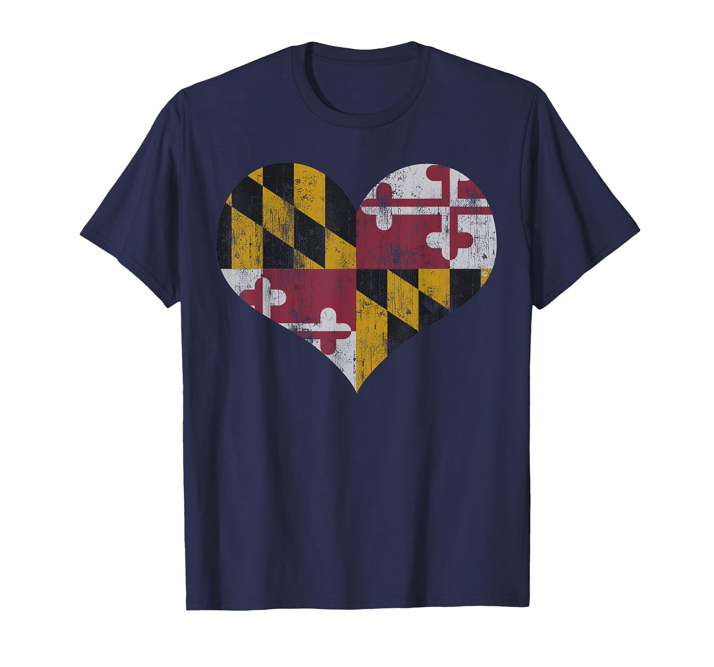 Maryland Vintage Heart Flag for Men and Women T-Shirt