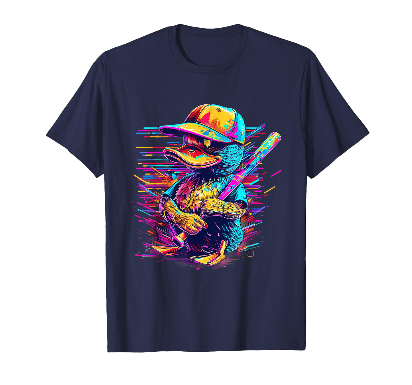 Rubber Duck Rubber Duckie Baseball Player Rubber Duck Lover T-Shirt