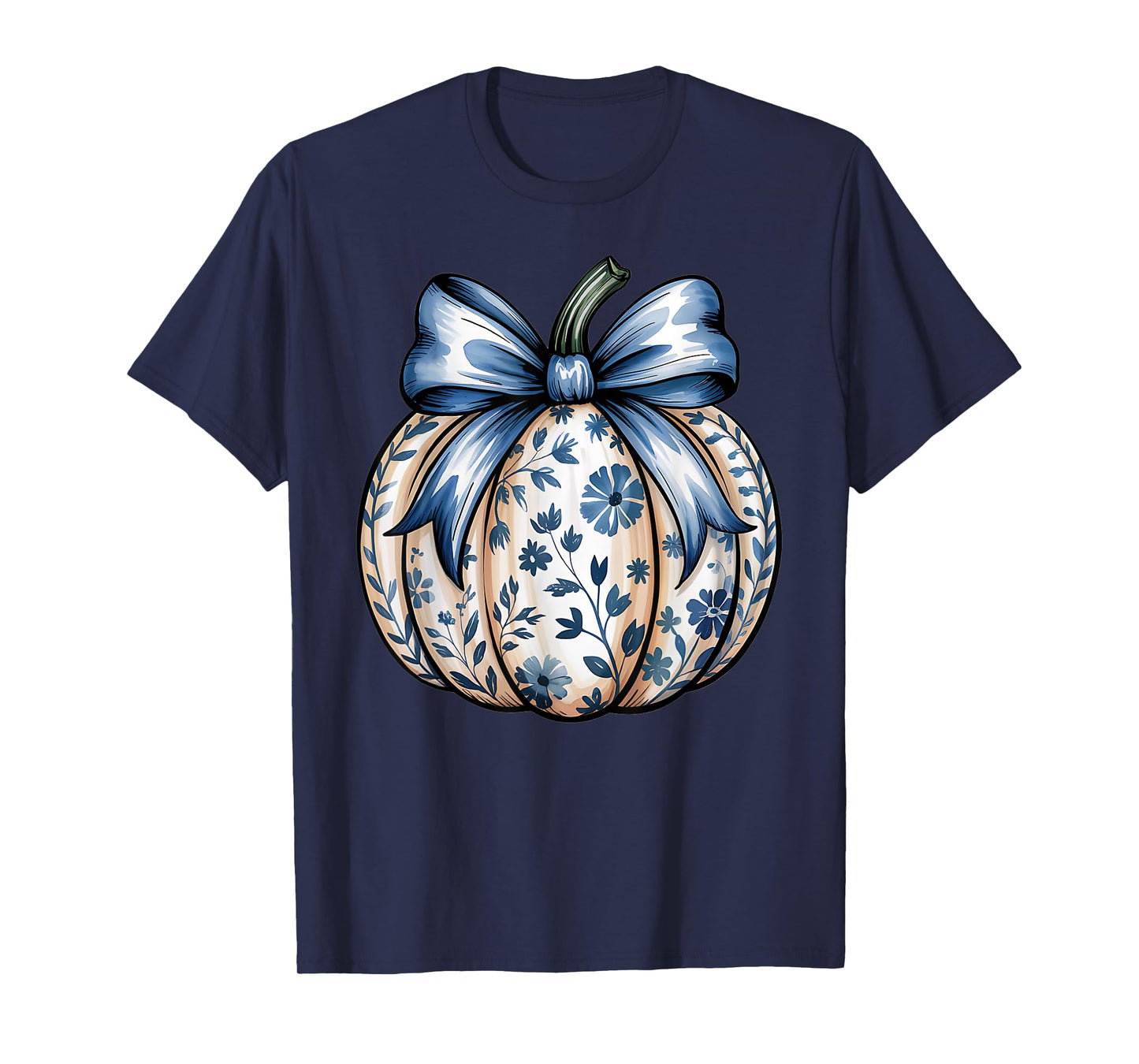 Pumpkin Aesthetic Chinoiserie Coquette Trendy Toile de Jouy T-Shirt