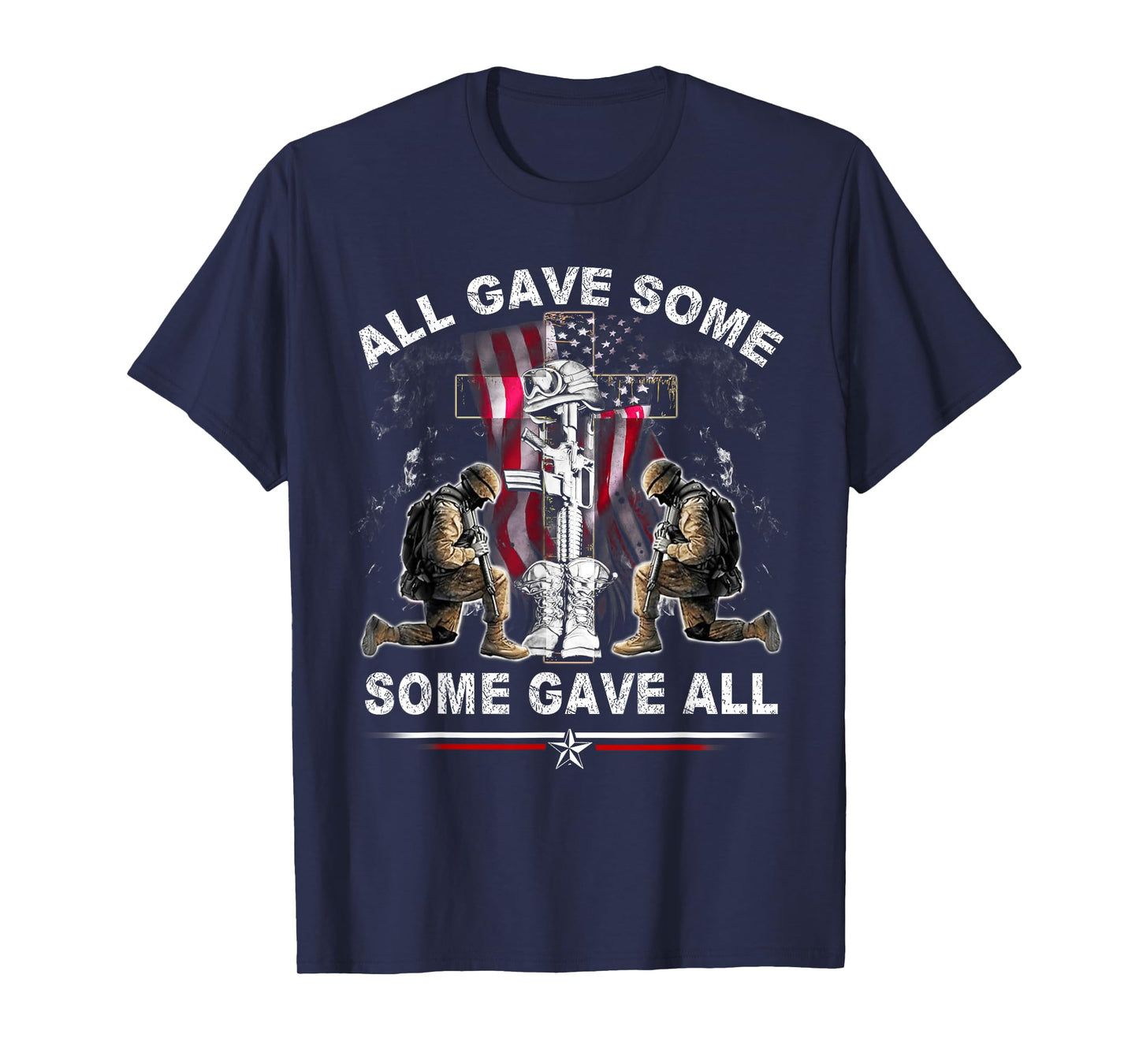 All Gave Some - Some Gave All Patriotic US Flag Veterans Day T-Shirt