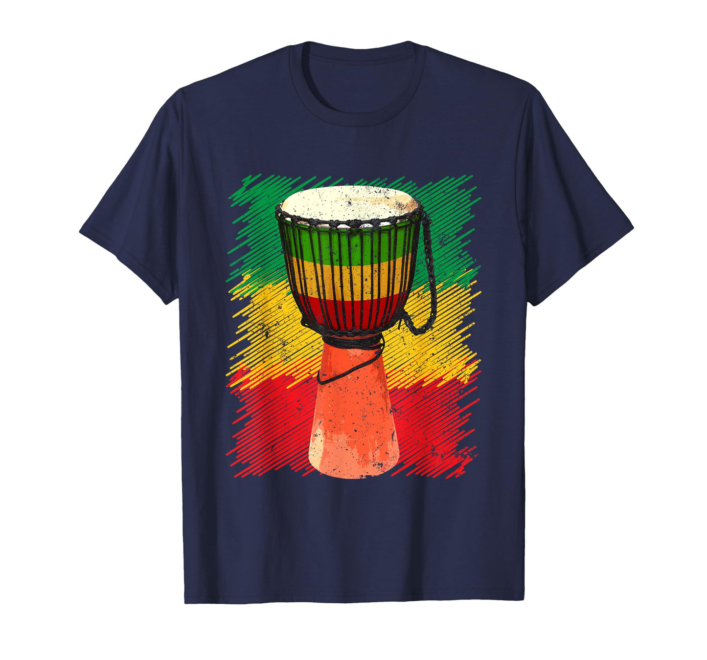 Cool Djembe Art For Men Women African Drum Djembe Drumming T-Shirt
