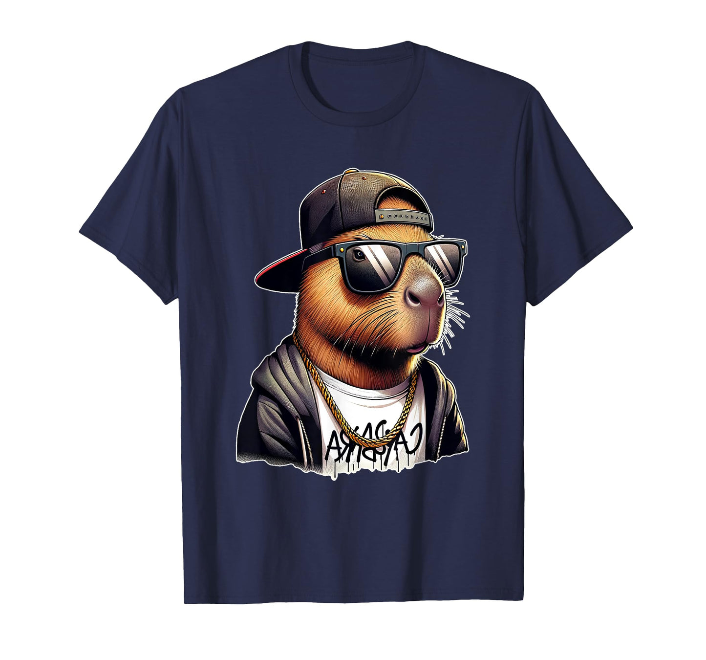 Cool Capybara Sunglasses Boys Mens Funny Capybara Lover T-Shirt