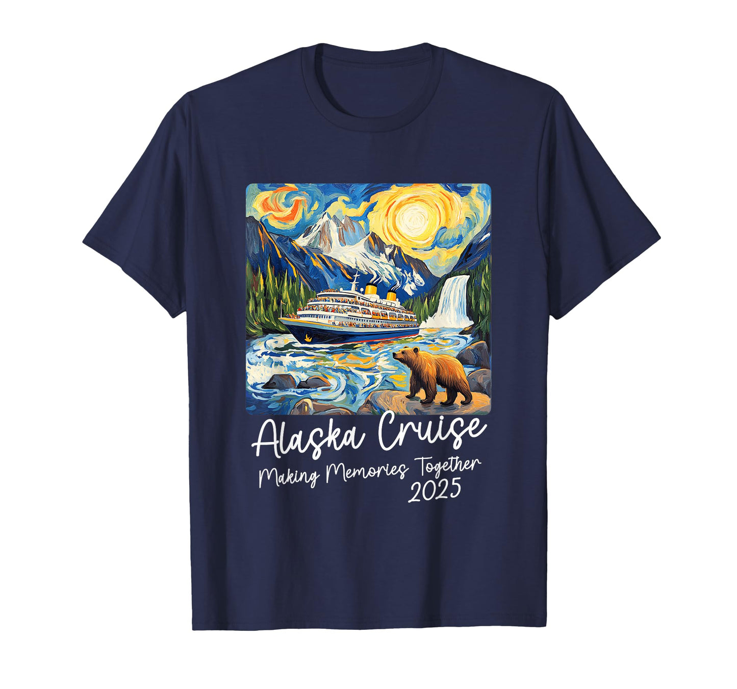 Matching Alaskan Family Friends And Group Alaska Cruise 2025 T-Shirt