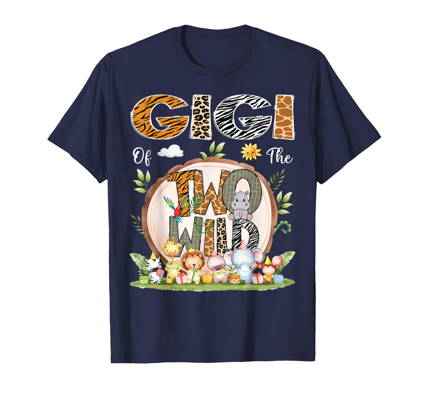 Gigi Of The Two Wild Animal Safari 2Nd Birthday Party T-Shirt