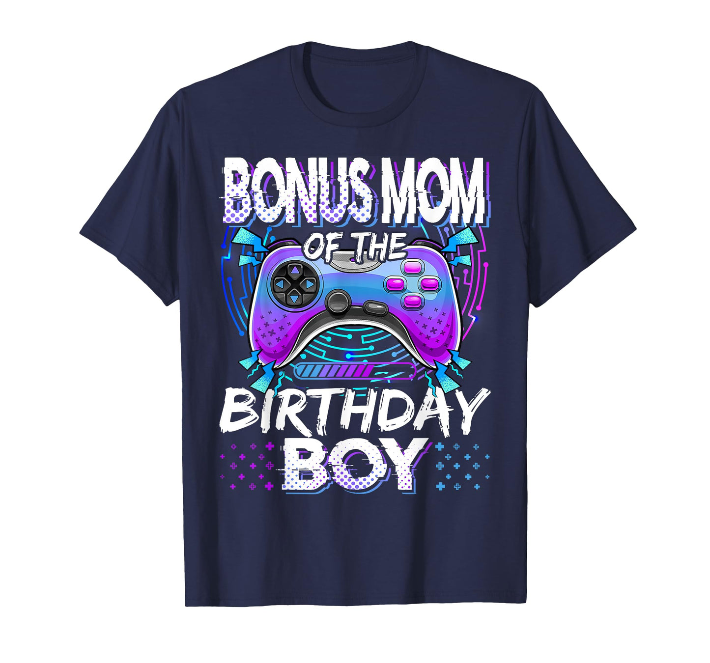 Bonus Mom Of The Birthday Boy Video Game Funny Bday Party T-Shirt