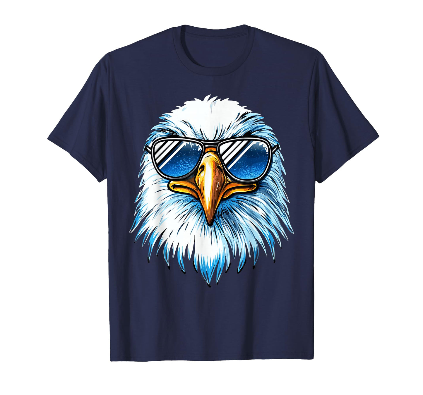 Bald Eagle In Sunglasses Men Women Kids Funny Eagle T-Shirt