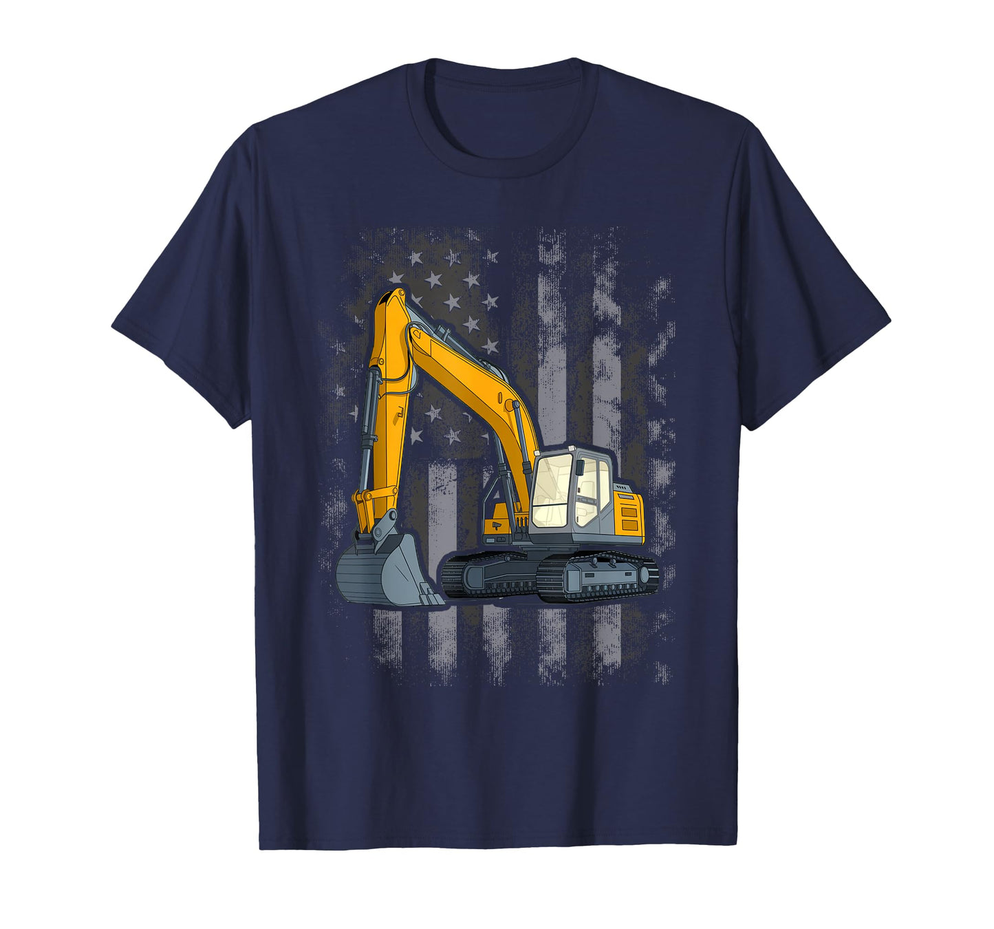 Heavy Equipment Operator Design On Back Of Clothing T-Shirt