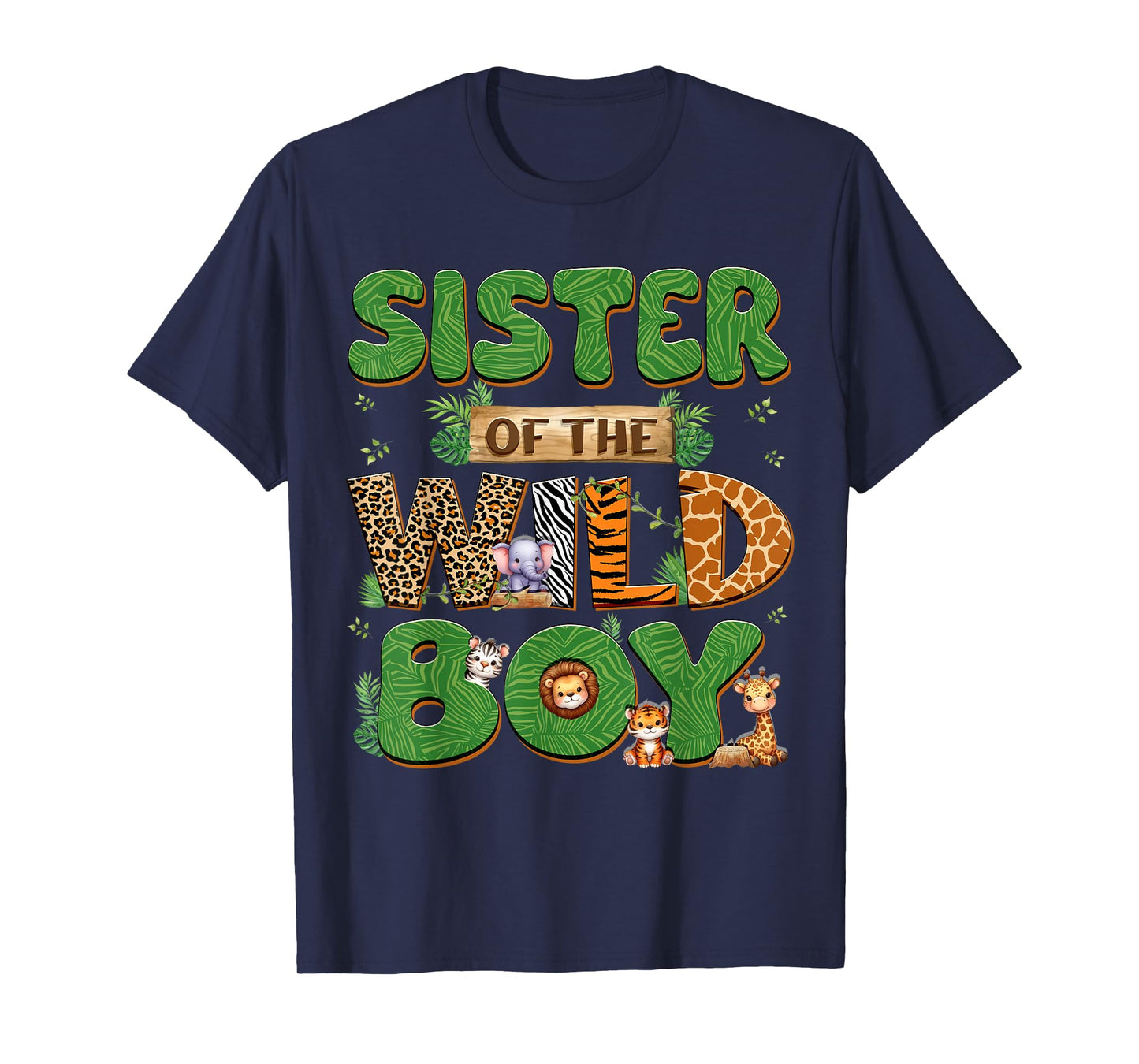 Sister Of The Birthday Boy Wild One Family Matching Party T-Shirt