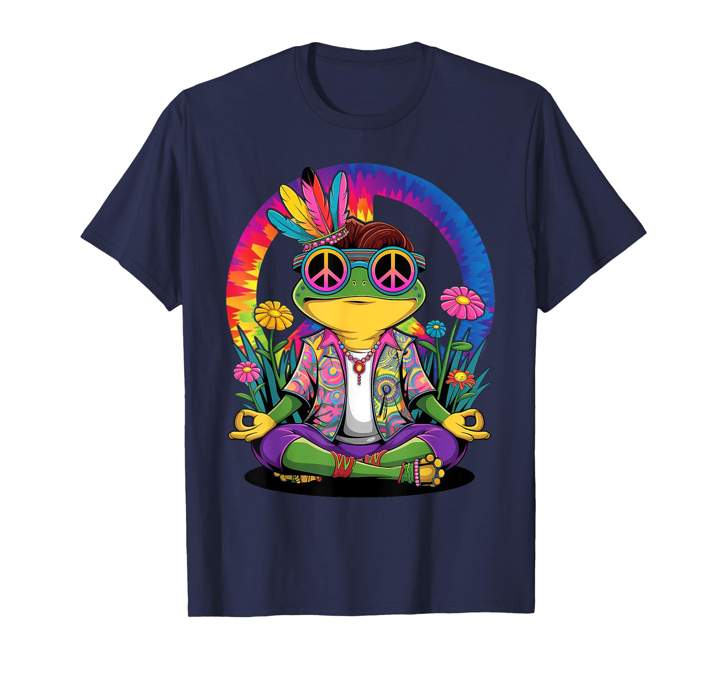 Frog Peace Sign Hippie Frog T-Shirt