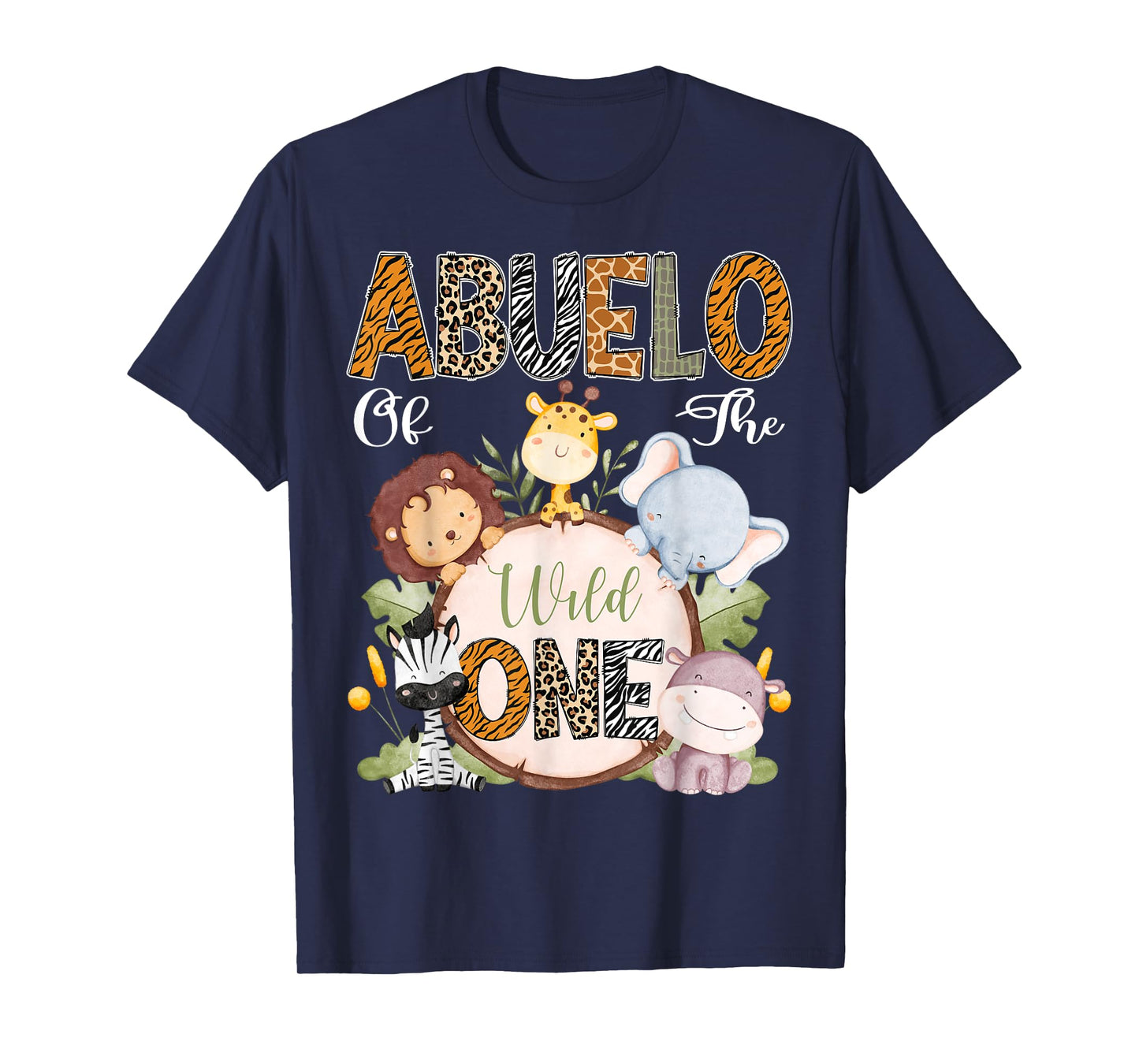 Abuelo Of The Wild One 1St Birthday Safari Woodland T-Shirt