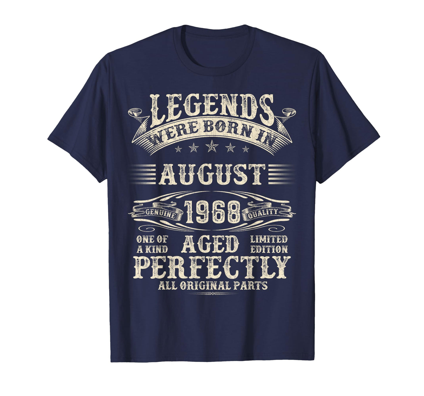 57th Birthday Gifts For Men 57 Year Old Bday August 1968 T-Shirt
