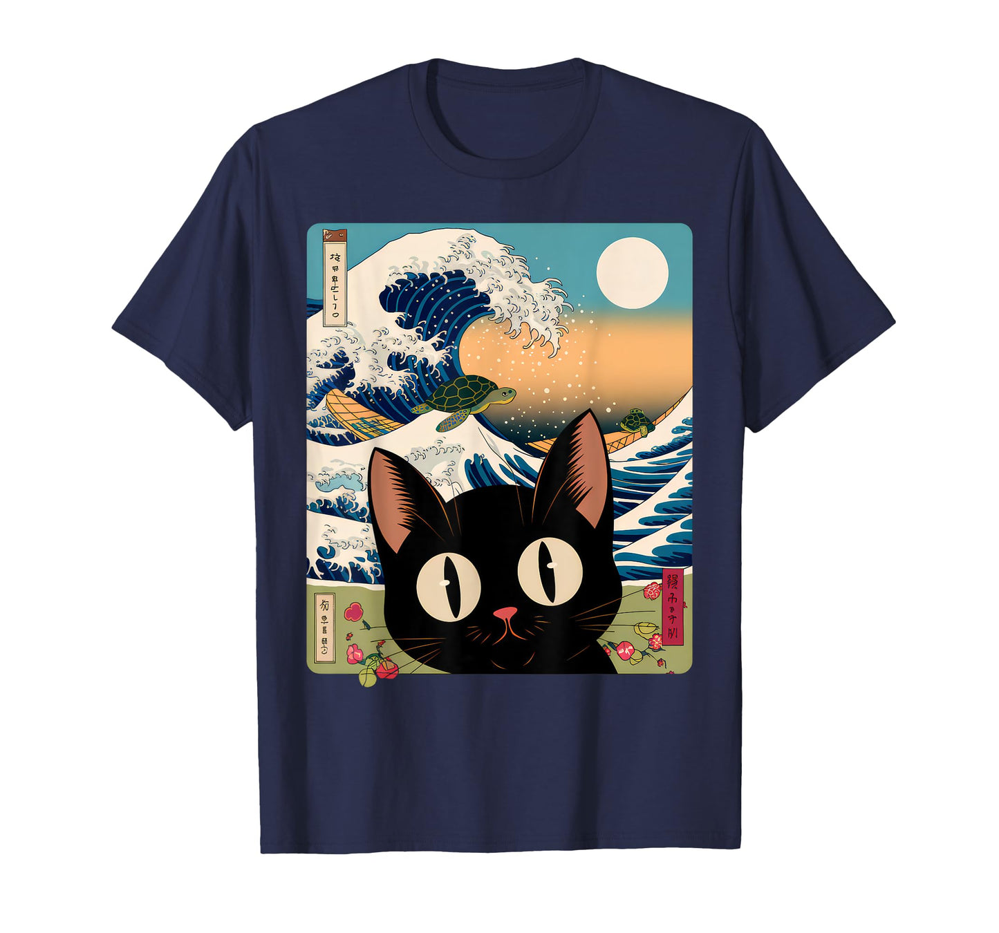 Wave Kawaii Cat Japanese Vintage Aesthetic Alt Cute Anime T-Shirt for Men Women Kids