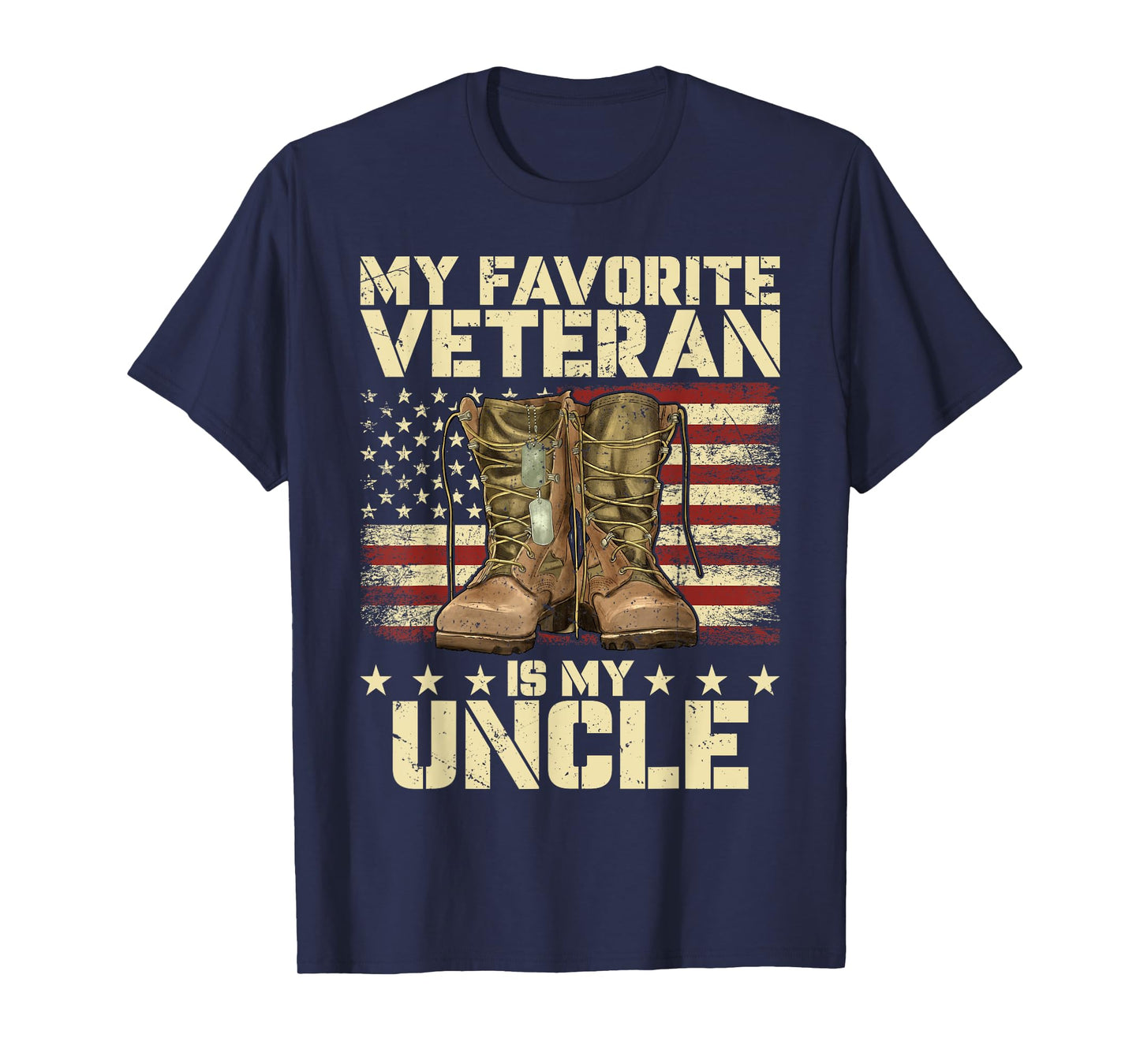 Army Veterans Day My Favorite Veteran Is My Uncle For Kids T-Shirt