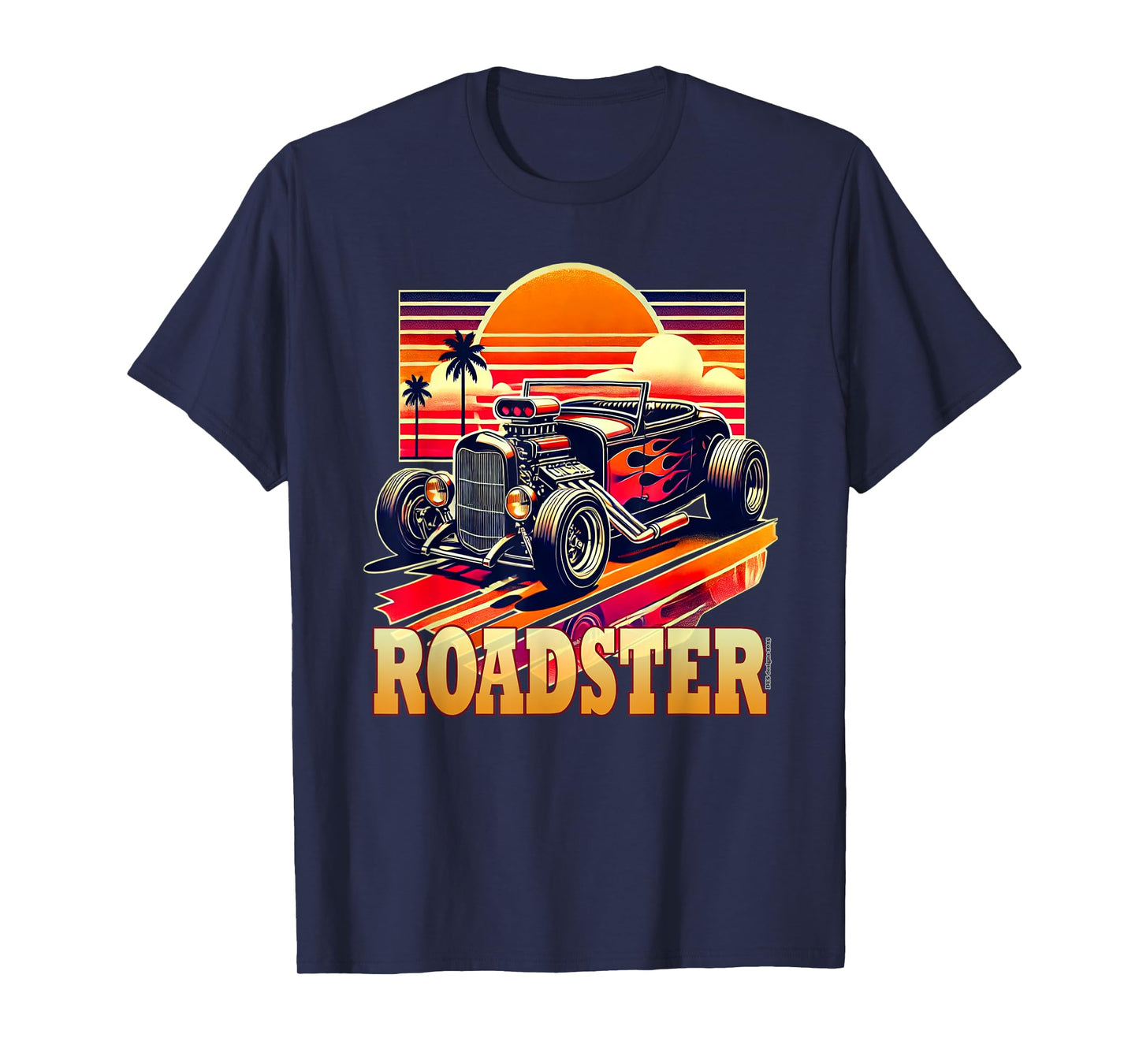Retro Vintage 80s Roadster Car Street Rod Classic Dad Race T-Shirt