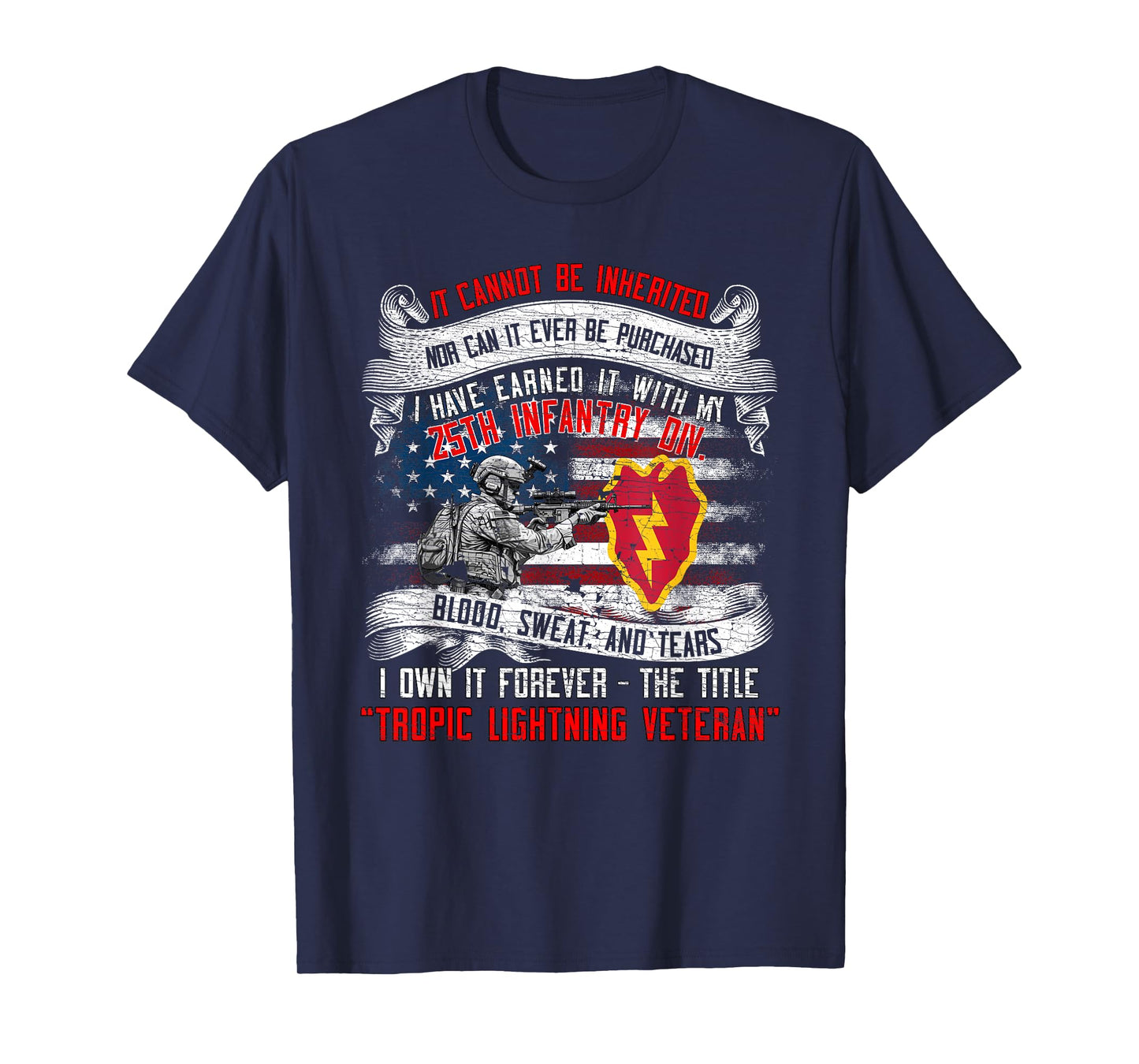 25th Infantry Division 25 ID Tropic Lightning Division T-Shirt