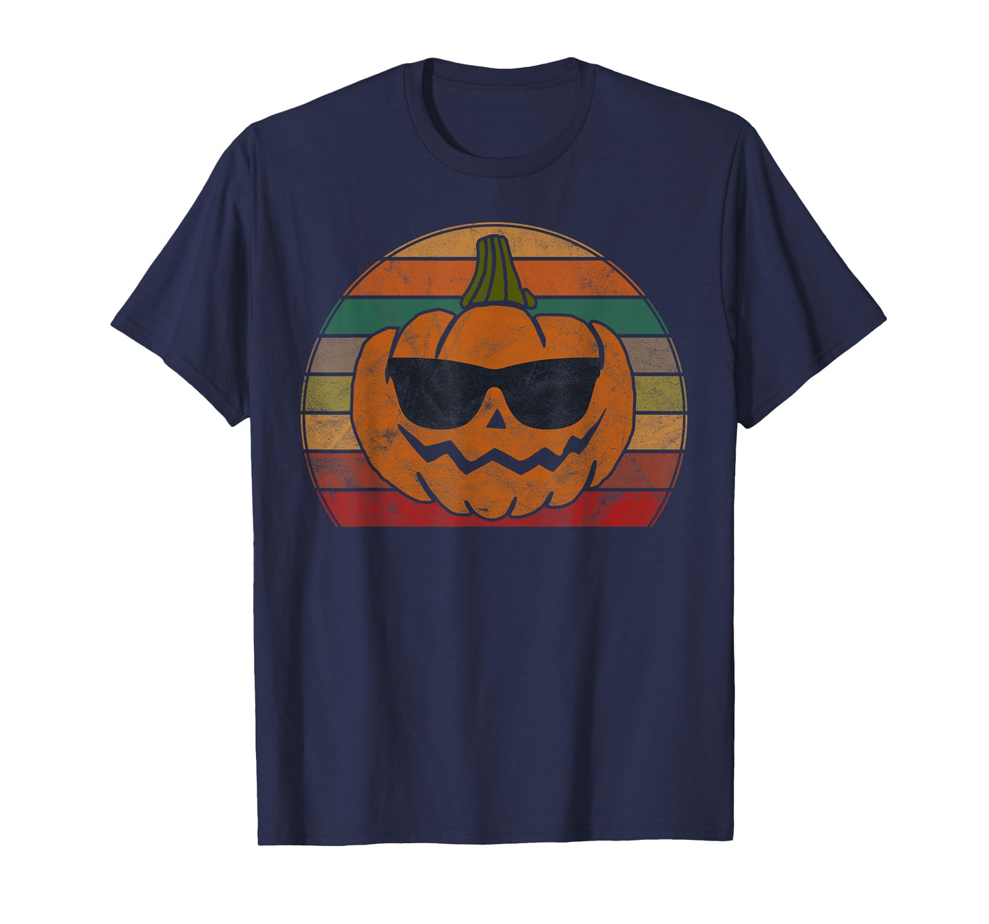 Vintage Pumpkin Face Costume Boys Girls Halloween T-Shirt