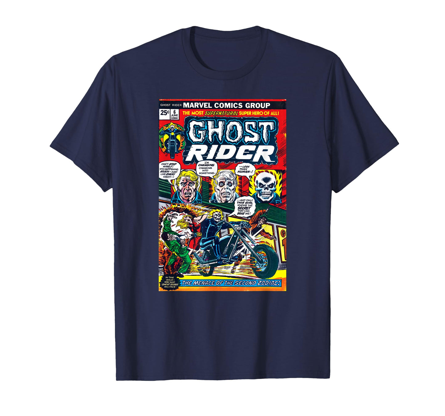 Marvel Ghost Rider #6 Vintage Comic Cover Halloween T-Shirt