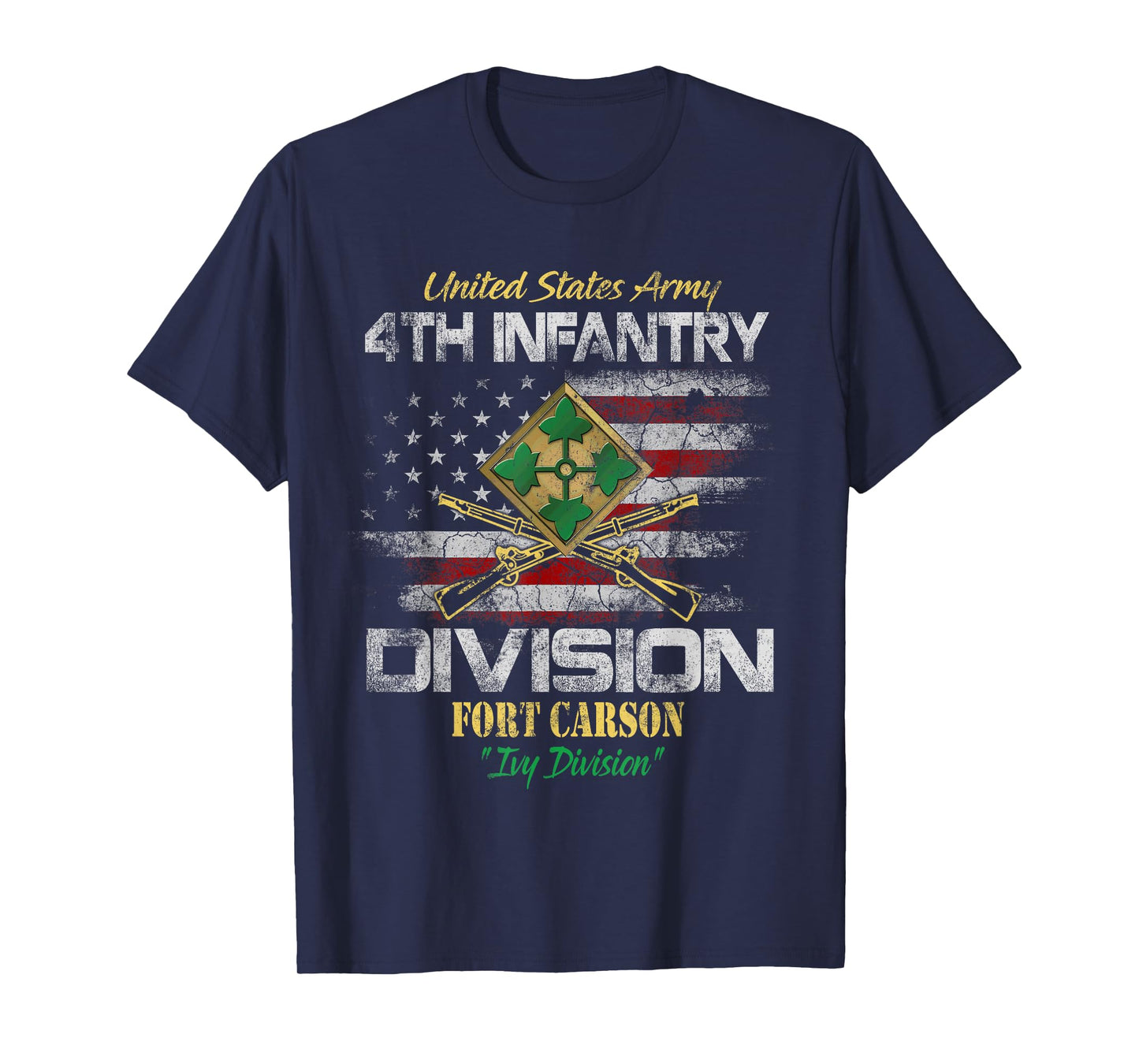 4th Infantry Division Veteran Shirt Fort Carson Patriotic T-Shirt