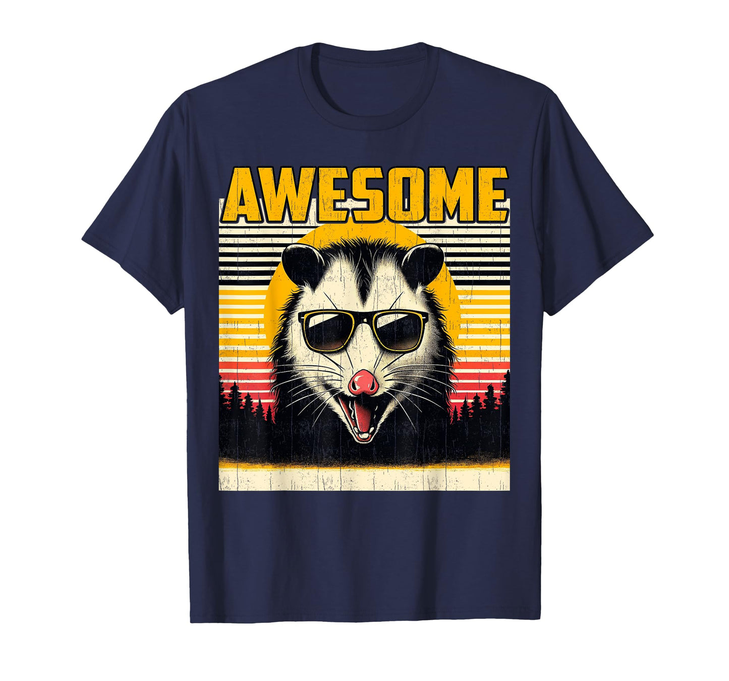 Men Possum Opossum Funny Trash Animal Vintage Lover Awesome T-Shirt
