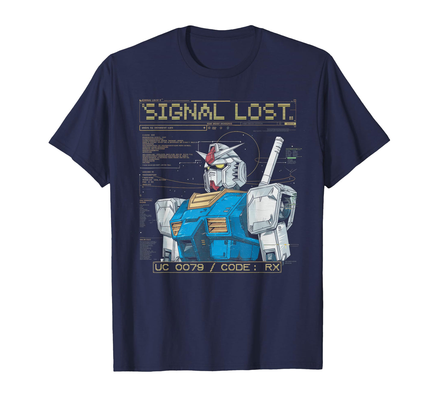 Mecha Tshirt Japanese Mecha Robot Head Anime Art Ukiyo-E T-Shirt