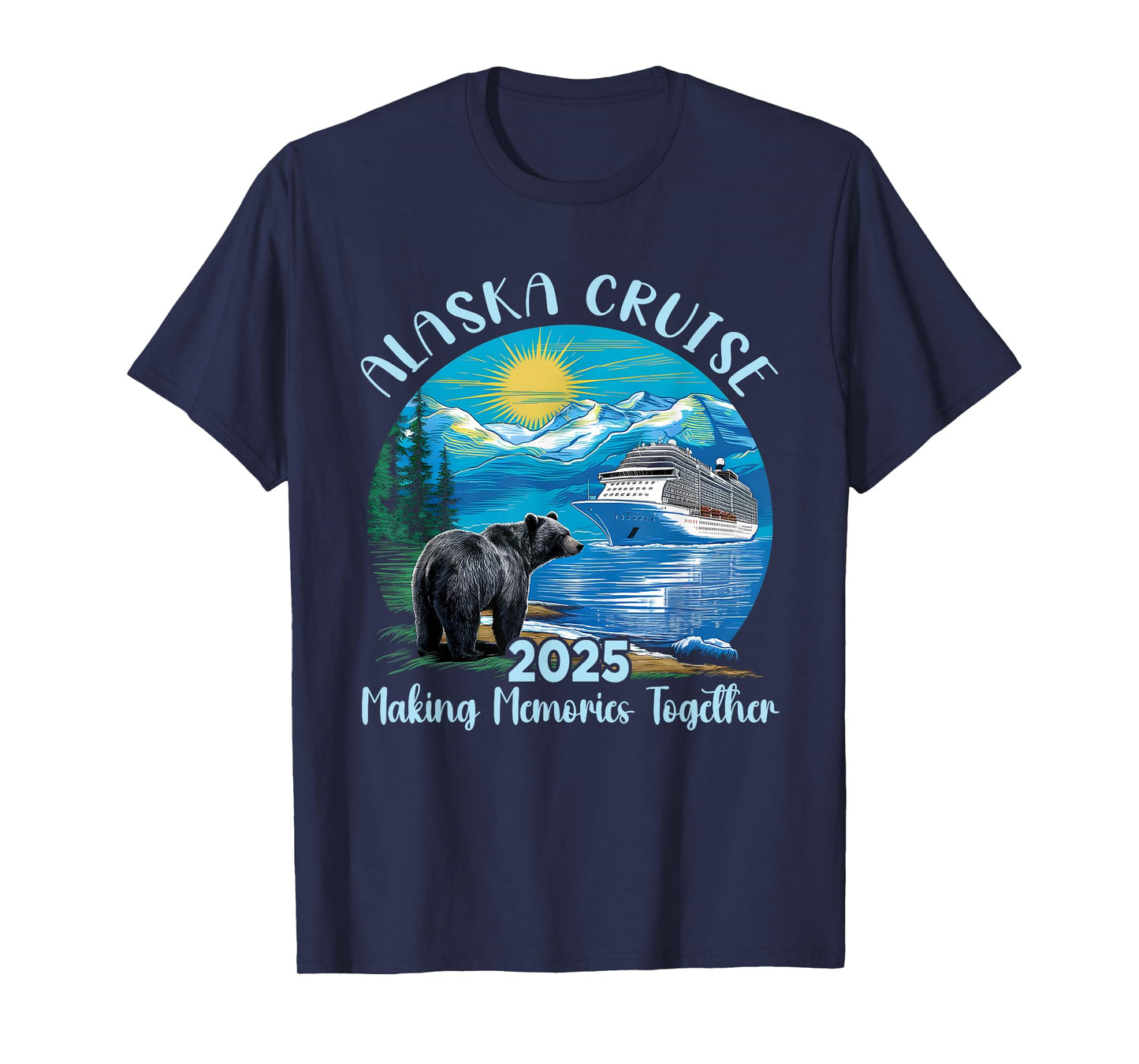 Alaska Cruise 2025 Matching Family Friends Alaskan Trip T-Shirt