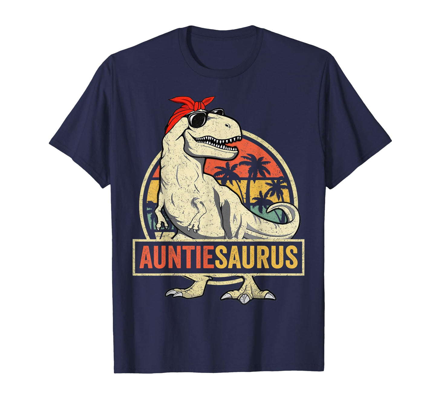Auntiesaurus T Rex Dinosaur Aunt Saurus Family Matching T-Shirt
