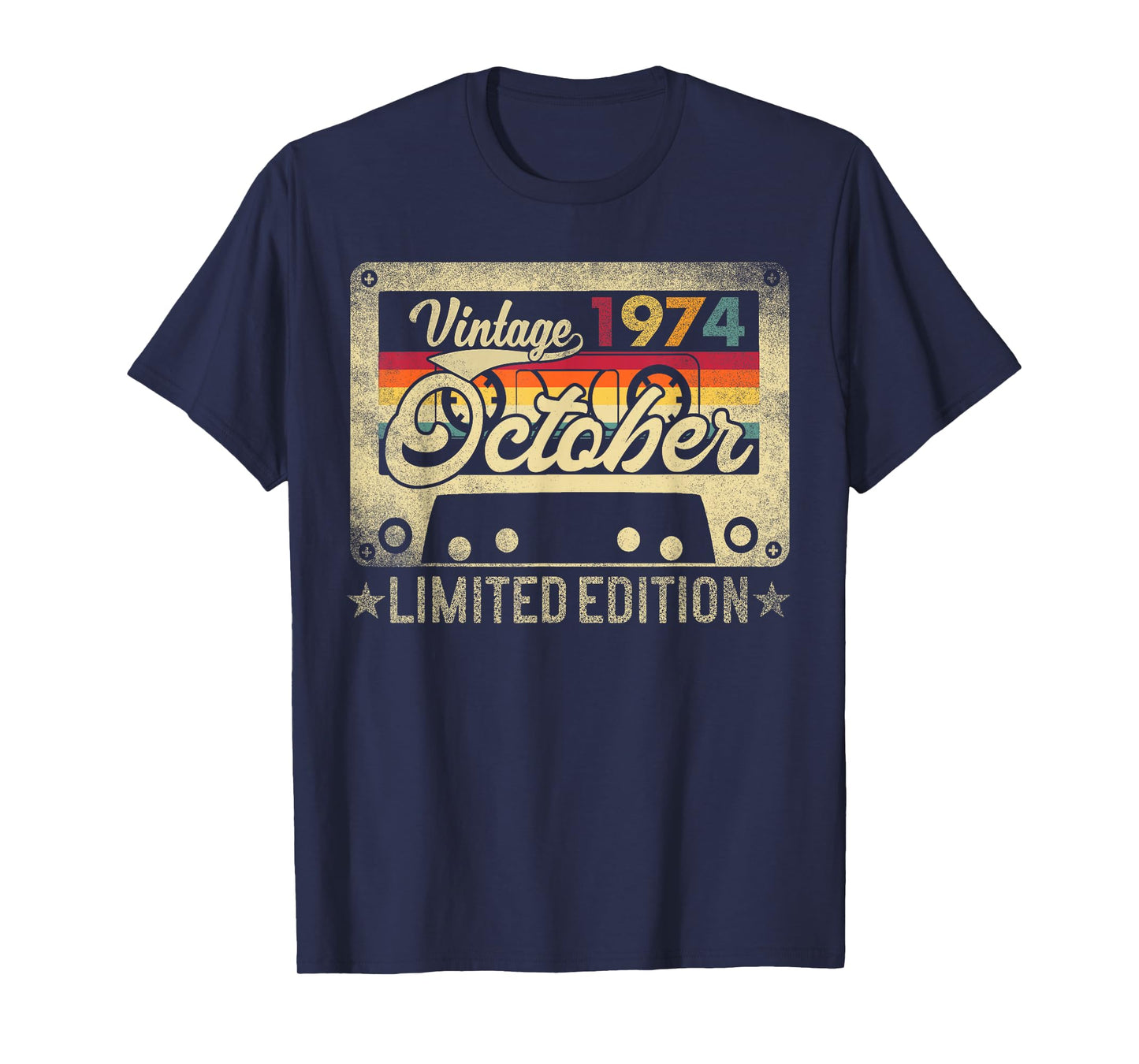 October 1974 Retro 51st Birthday Limited Edition Vintage T-Shirt