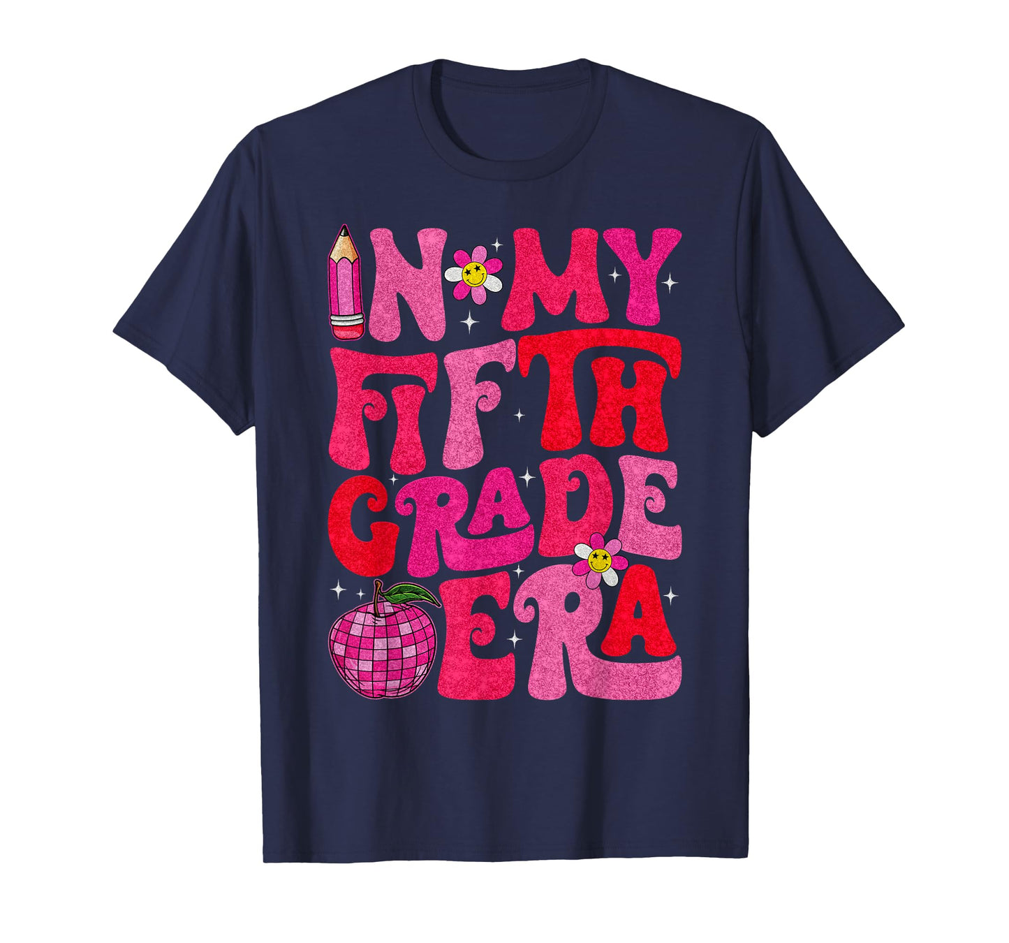 Groovy In My Fifth Grade Era First Day Of School Boys Girls T-Shirt
