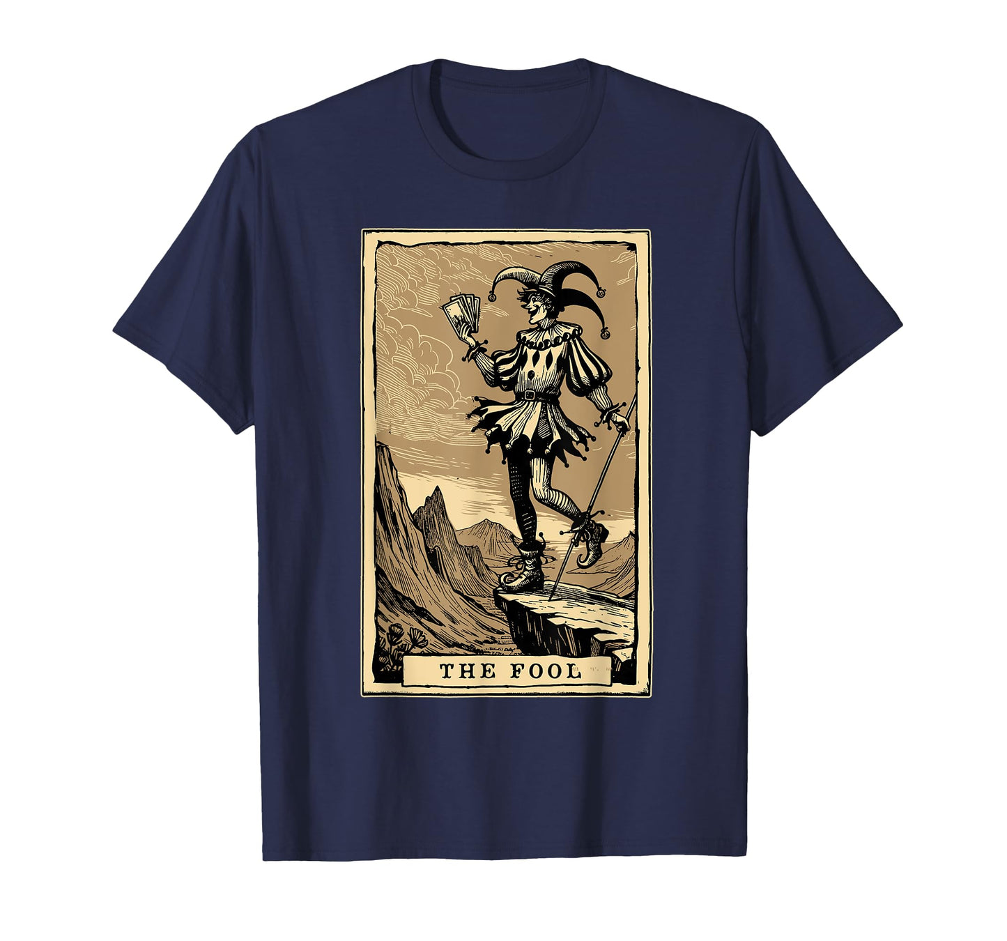 Tarot Card Shirt Jester The Fool Major Arcana Tarot Card T-Shirt