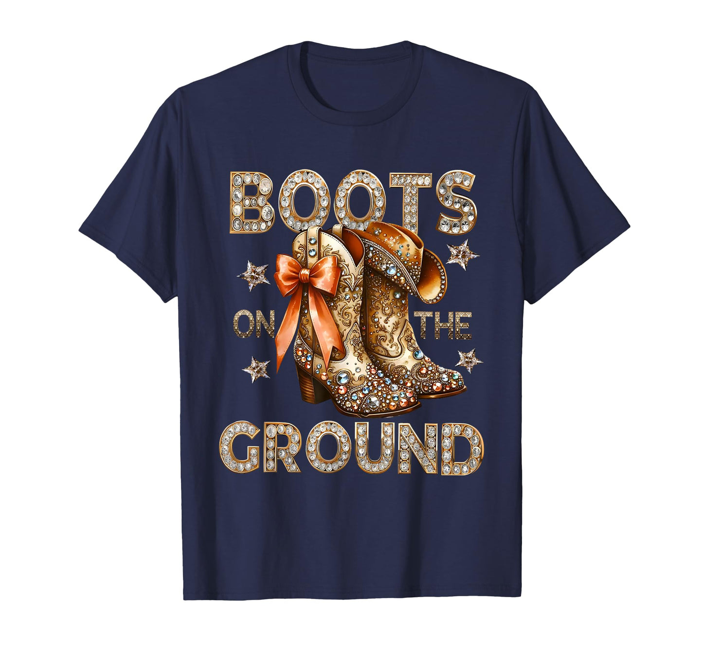 Linedance Boots On Ground Boots Cowboy Western Cowgirl Lover T-Shirt