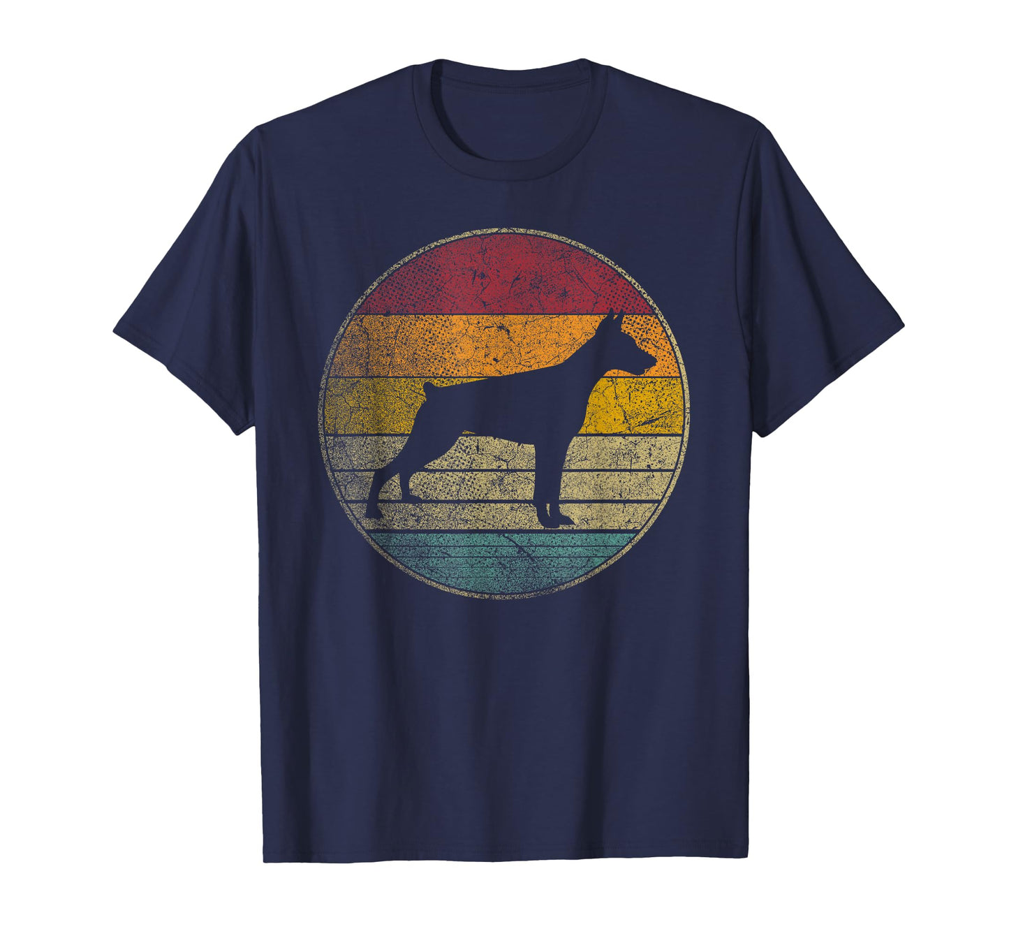 Doberman Pinscher Dog Vintage Distressed Retro Style Gift T-Shirt