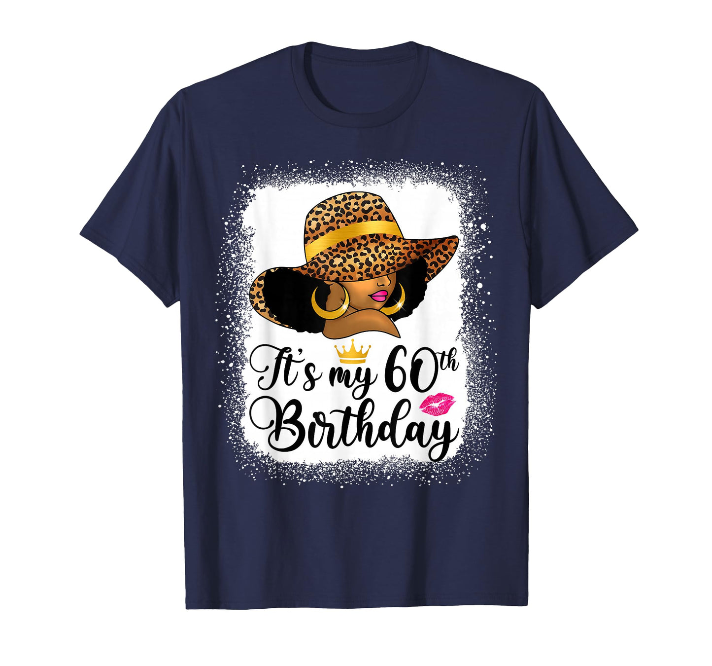 African American Woman It's My 60th Birthday Black Queen T-Shirt
