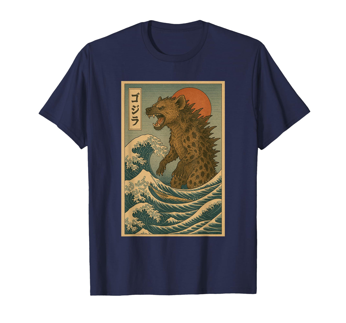 Hyena The Great Wave off Kanagawa T-Shirt