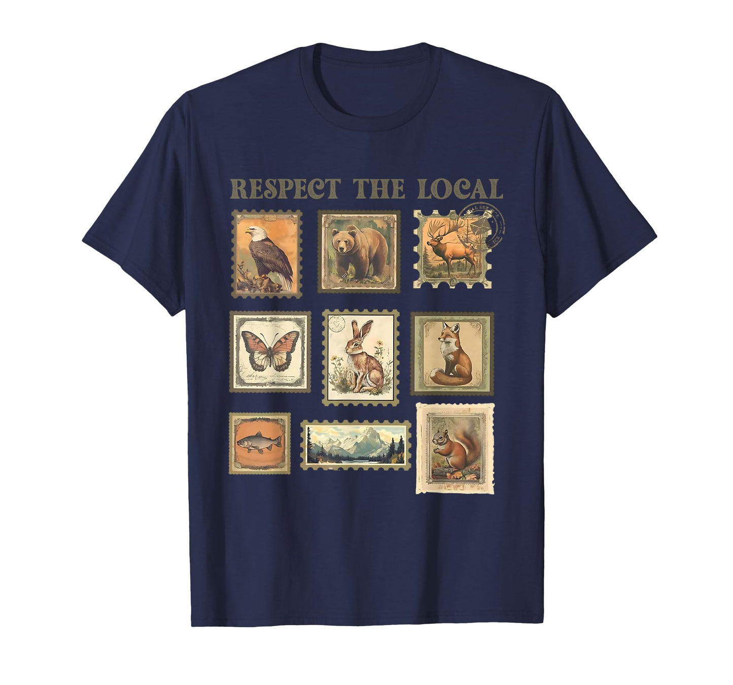 Respect Locals Wildlife Nature Art Sustainable Conservation T-Shirt