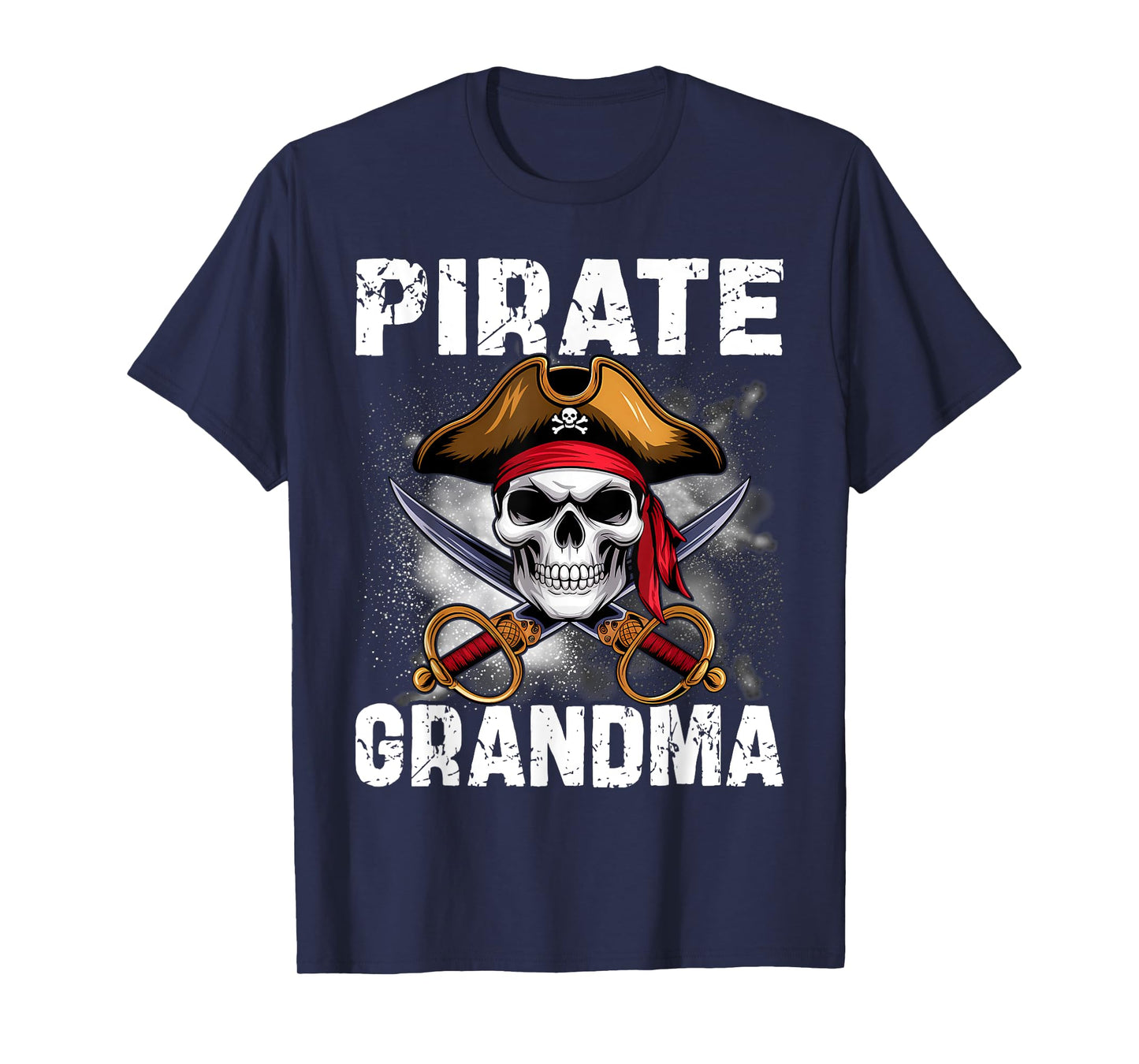 Family Skull Pirate Grandma Jolly Roger Crossbones Flag T-Shirt