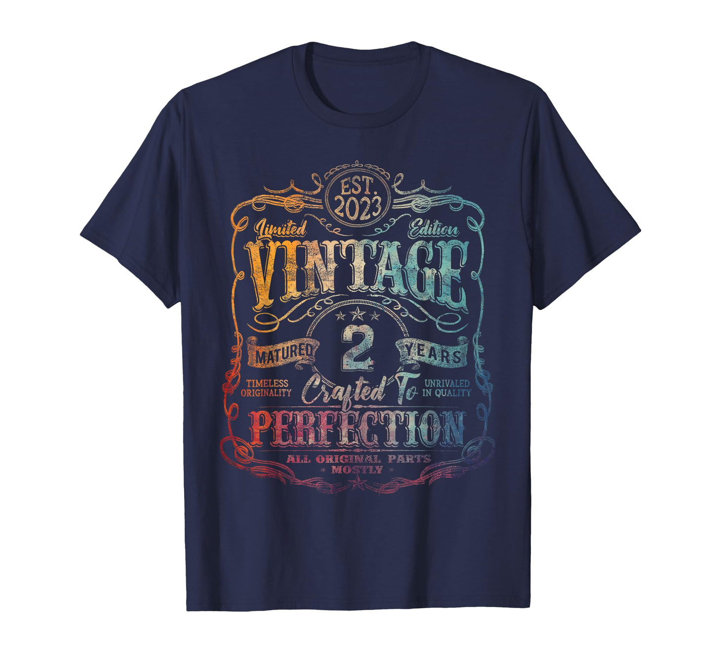 Vintage 2023 Limited Edition Shirt 2 year old 2nd Birthday T-Shirt