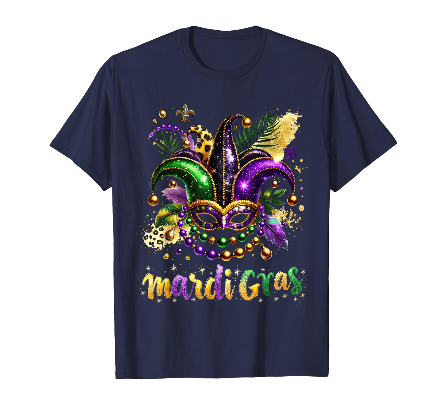 Mardi Gras 2025 Jester Outfit Kids Girls Boys Men Women T-Shirt
