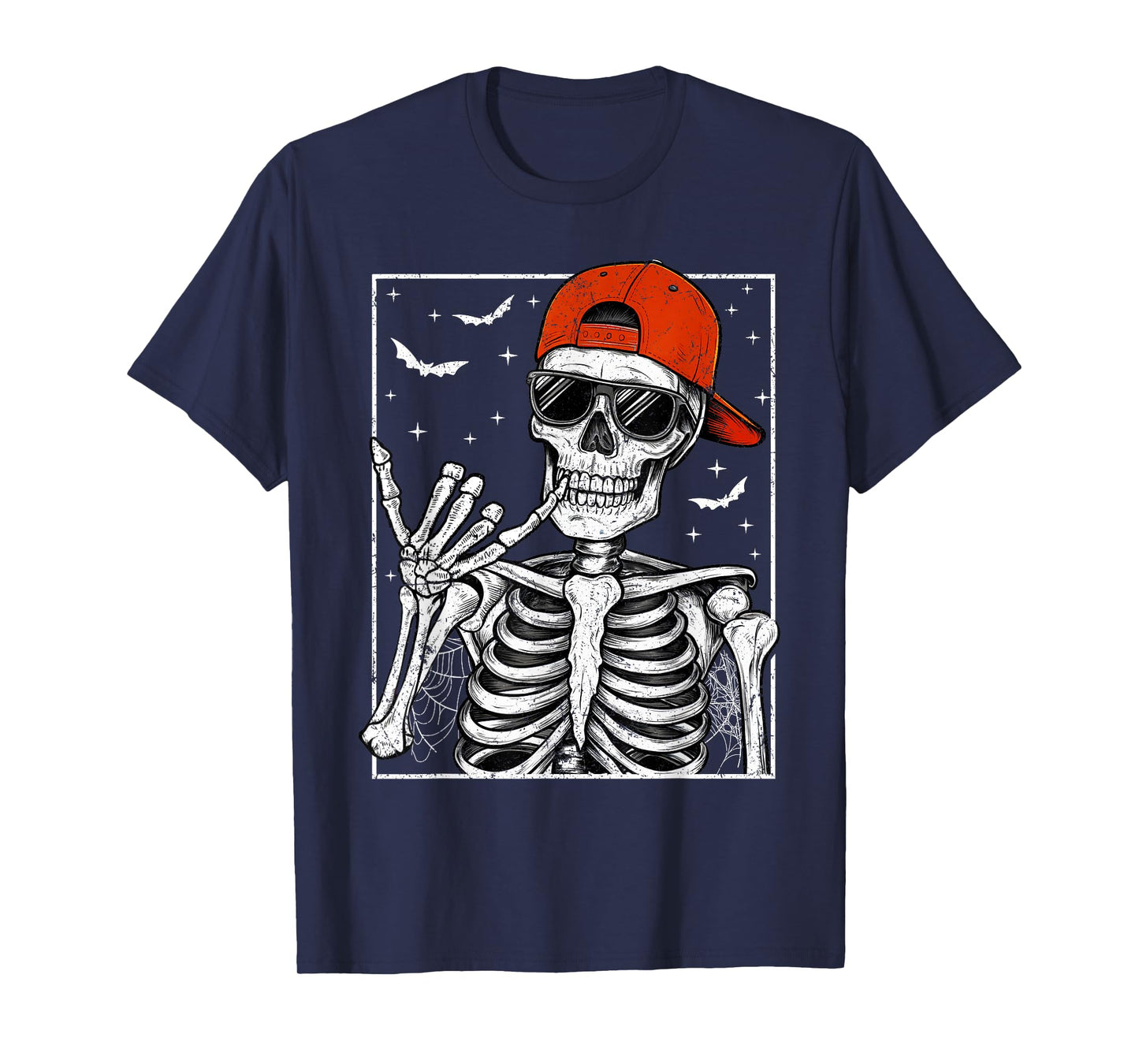 Skeleton Rock Hand Halloween Costume Cool Rock Music Rocker T-Shirt