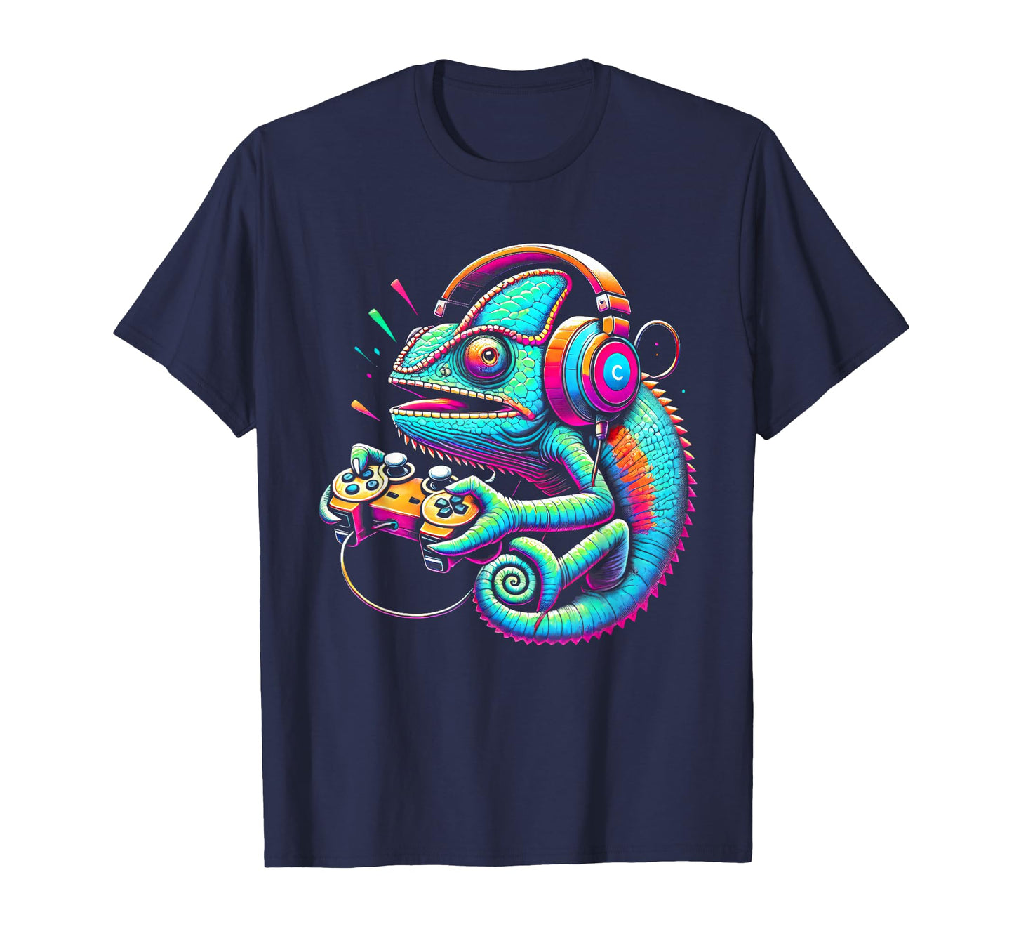 Chameleon Video Game Controller Funny T-Shirt