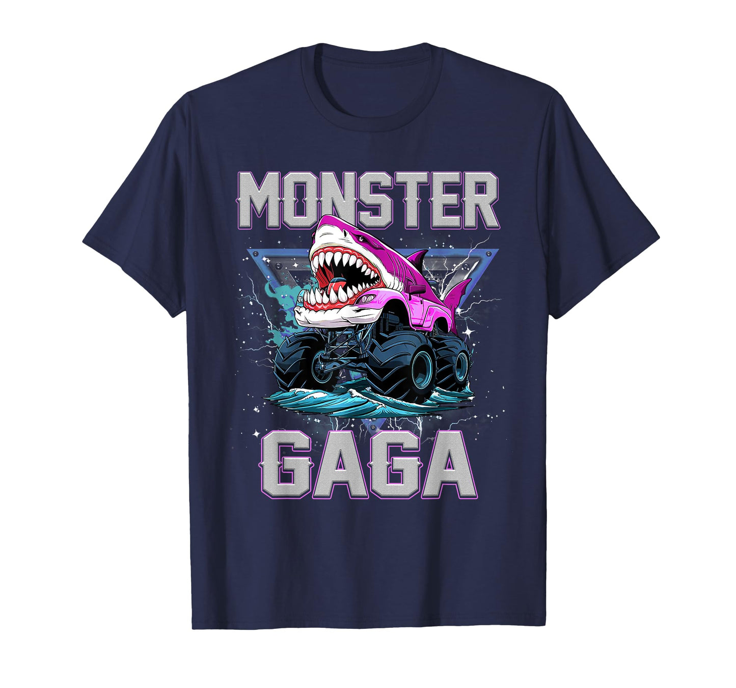 Shark Monster Truck Gaga Monster Truck Are My Jam Truck T-Shirt