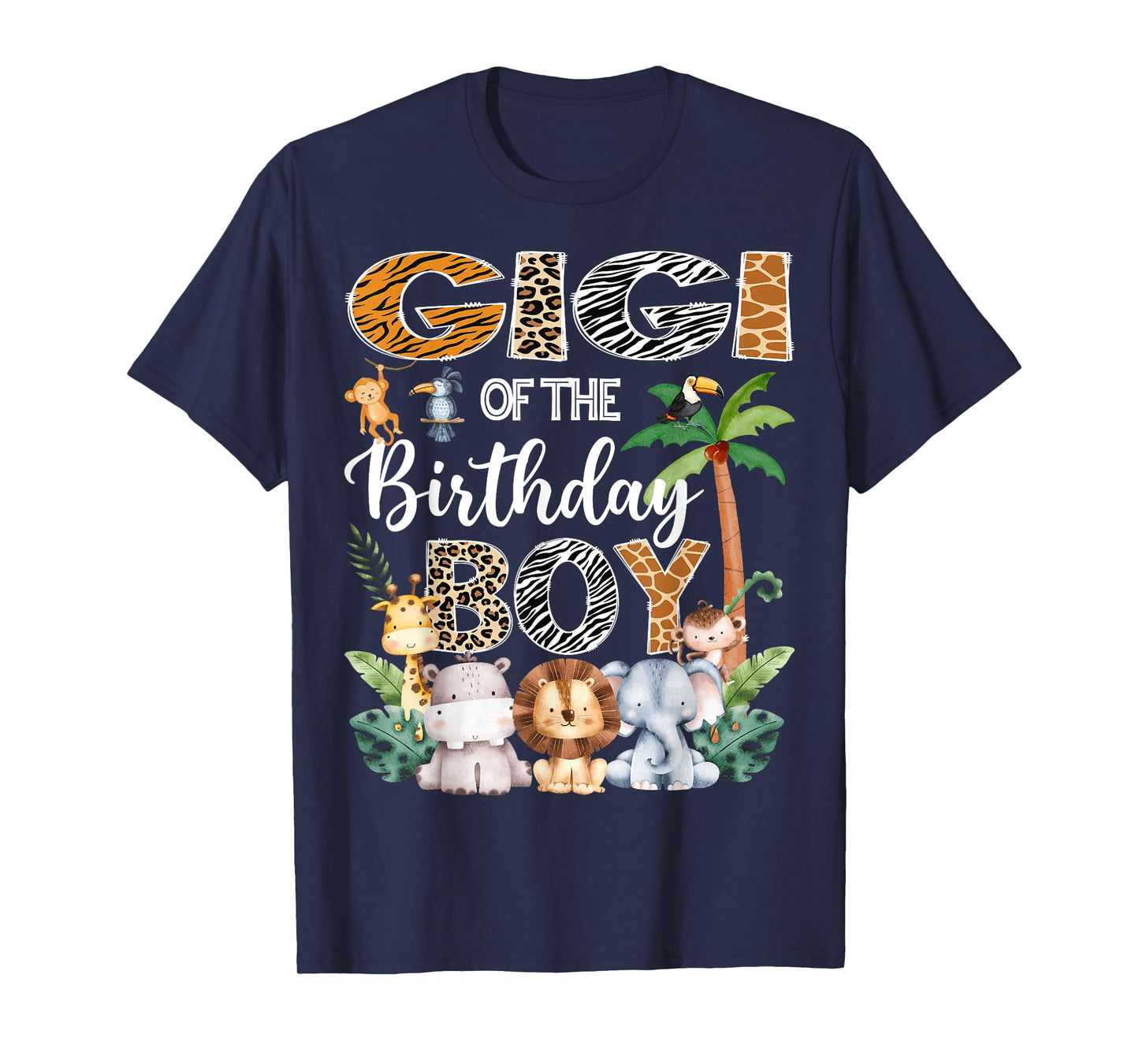 Gigi Of The Birthday Boy Safari Jungle Bday Party T-Shirt