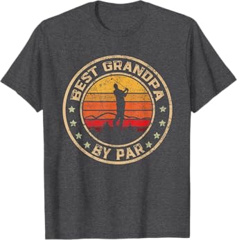 Best Grandpa By Par Father's Day Golf Golfing T-Shirt