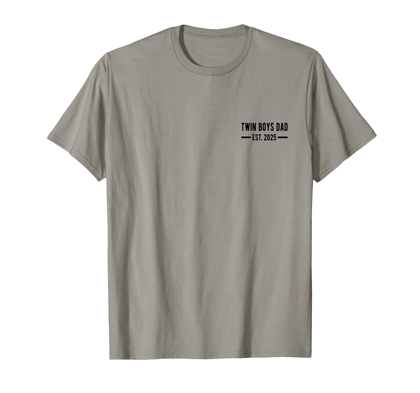 Twin Boys Dad Est. 2025 Proud New Dad of Twins, Father's Day T-Shirt